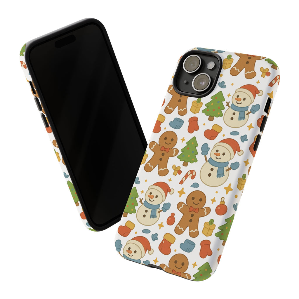 Cute Gingerbread/ Snowmen Christmas Phone Case