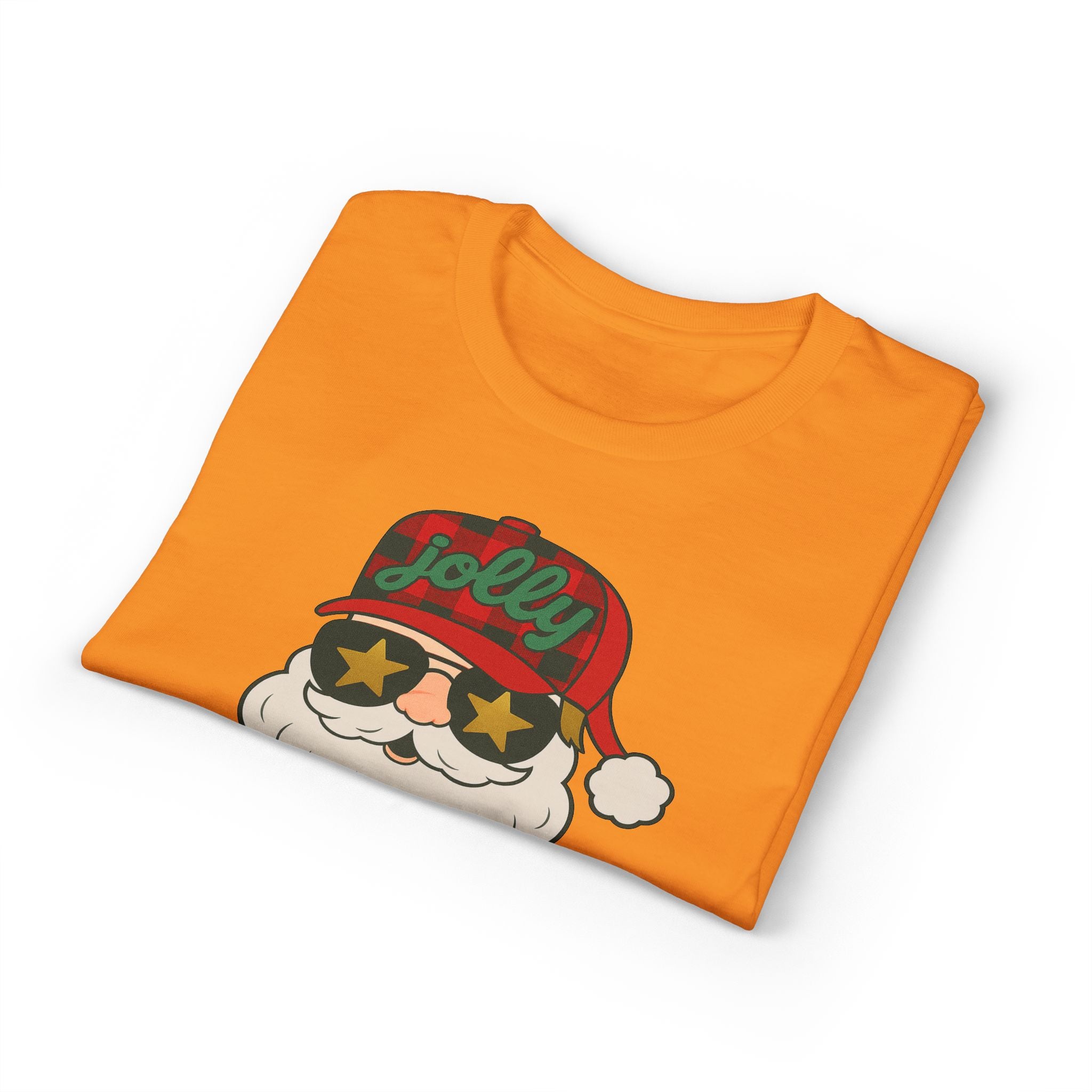 Buffalo Plaid Jolly Santa Gildan unisex T-Shirt