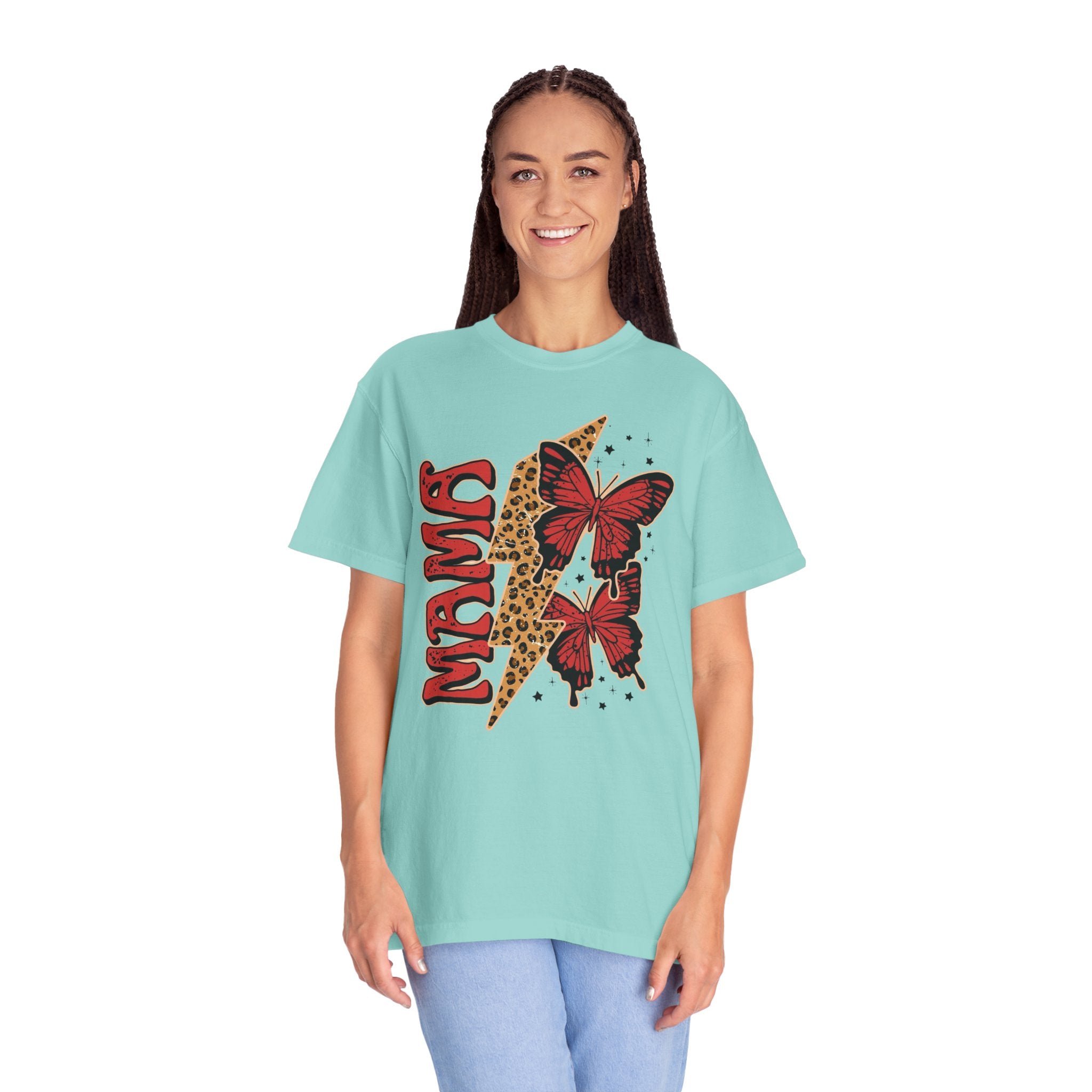 Cheetah Butterfly Mama Unisex T-Shirt
