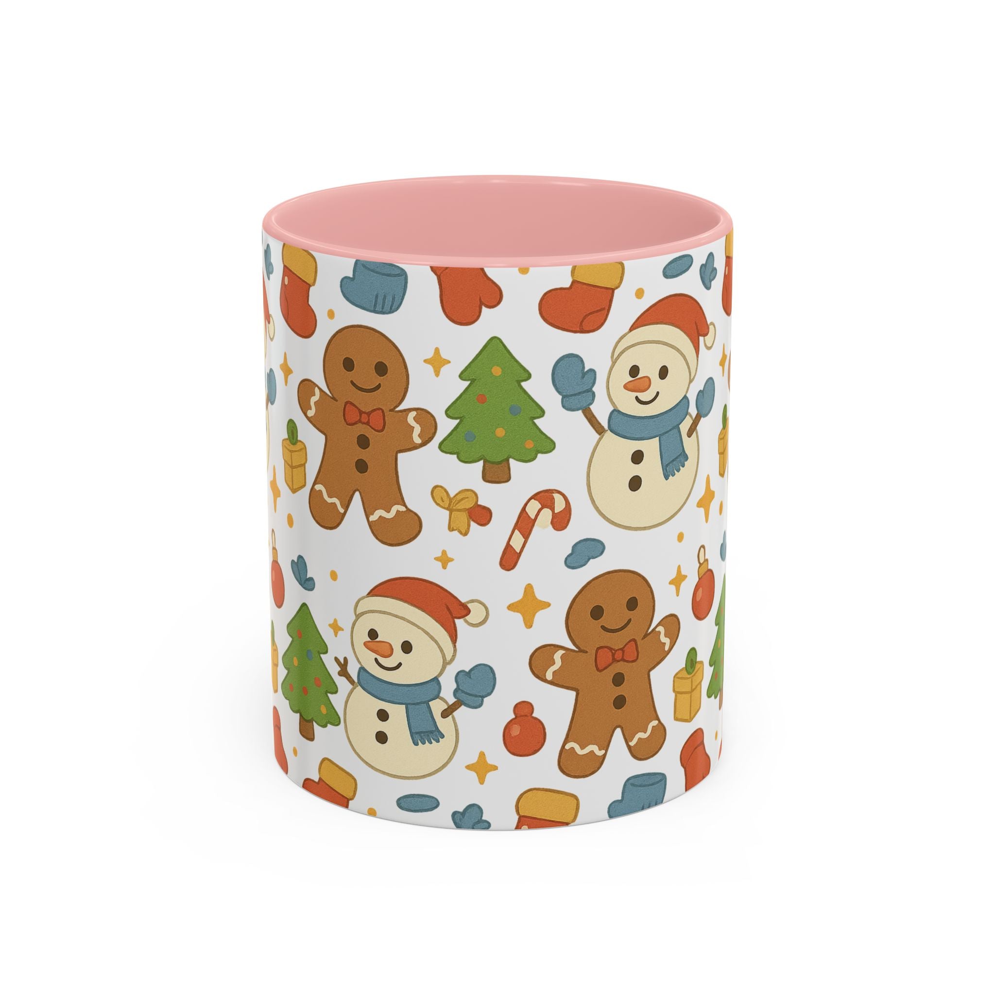 Cute Gingerbread/ Snowmen Christmas Mug