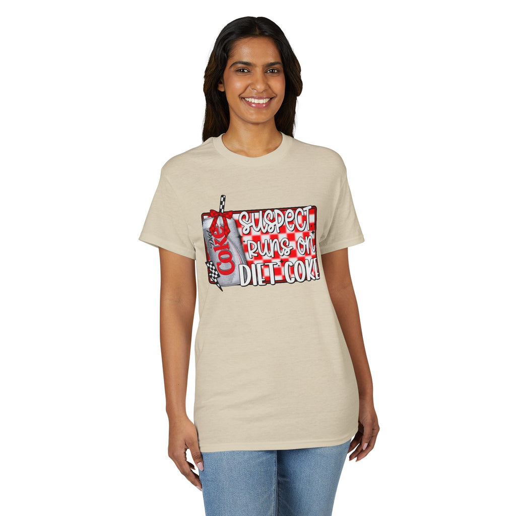 Suspects Runs on Diet Coke Gildan unisex T-Shirt