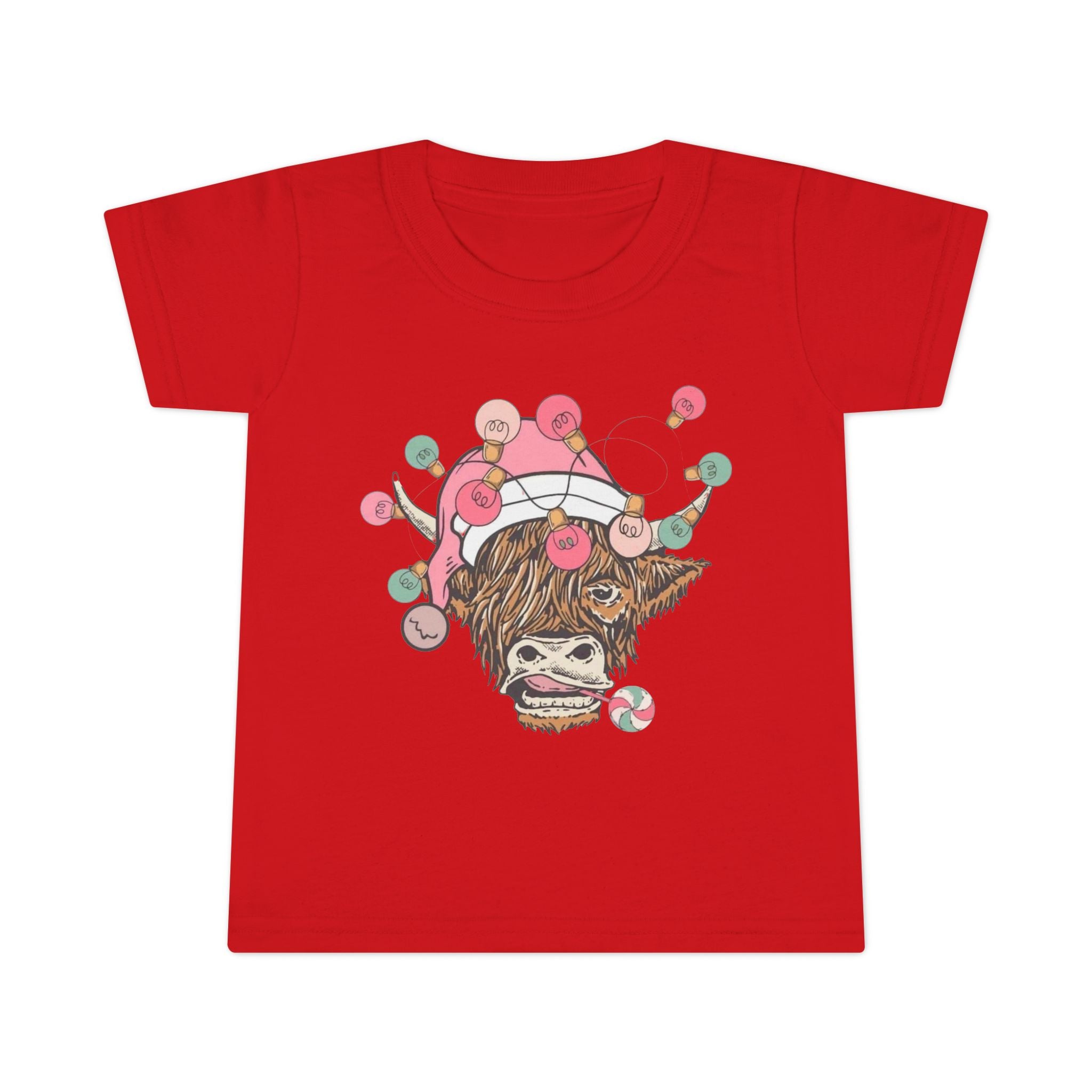 Christmas Cow Toddler T-Shirt