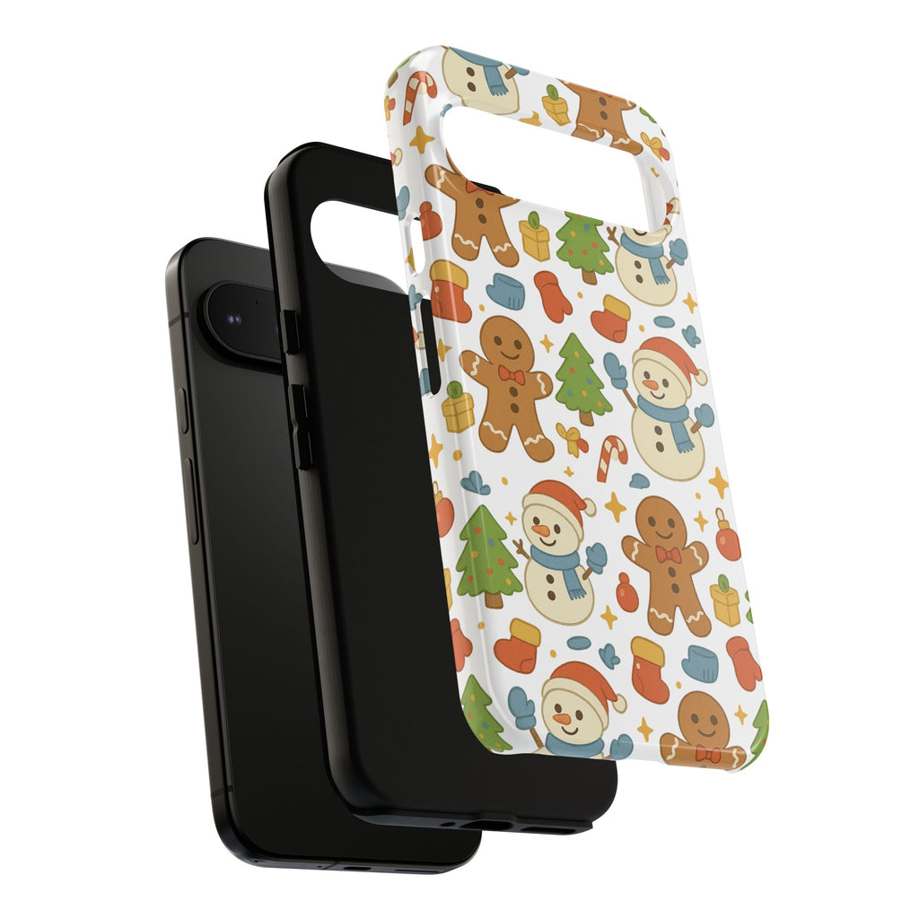 Cute Gingerbread/ Snowmen Christmas Phone Case