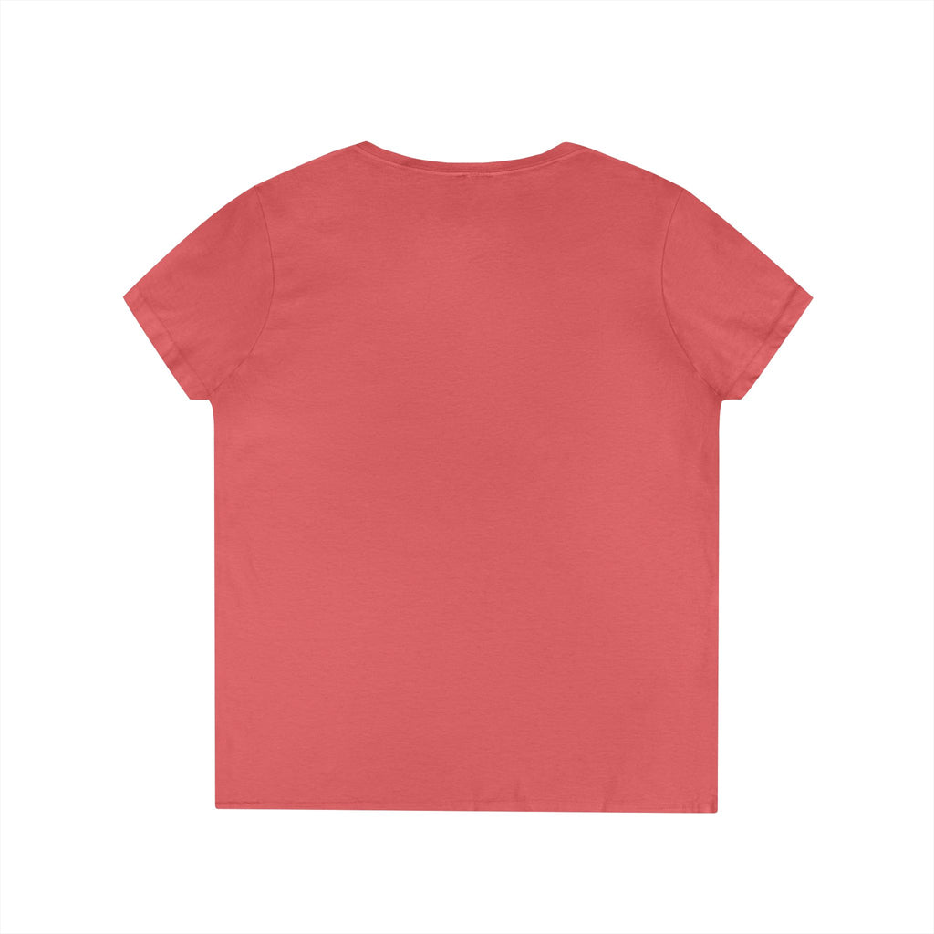White Ribbon Warrior Gildan V-Neck Tee