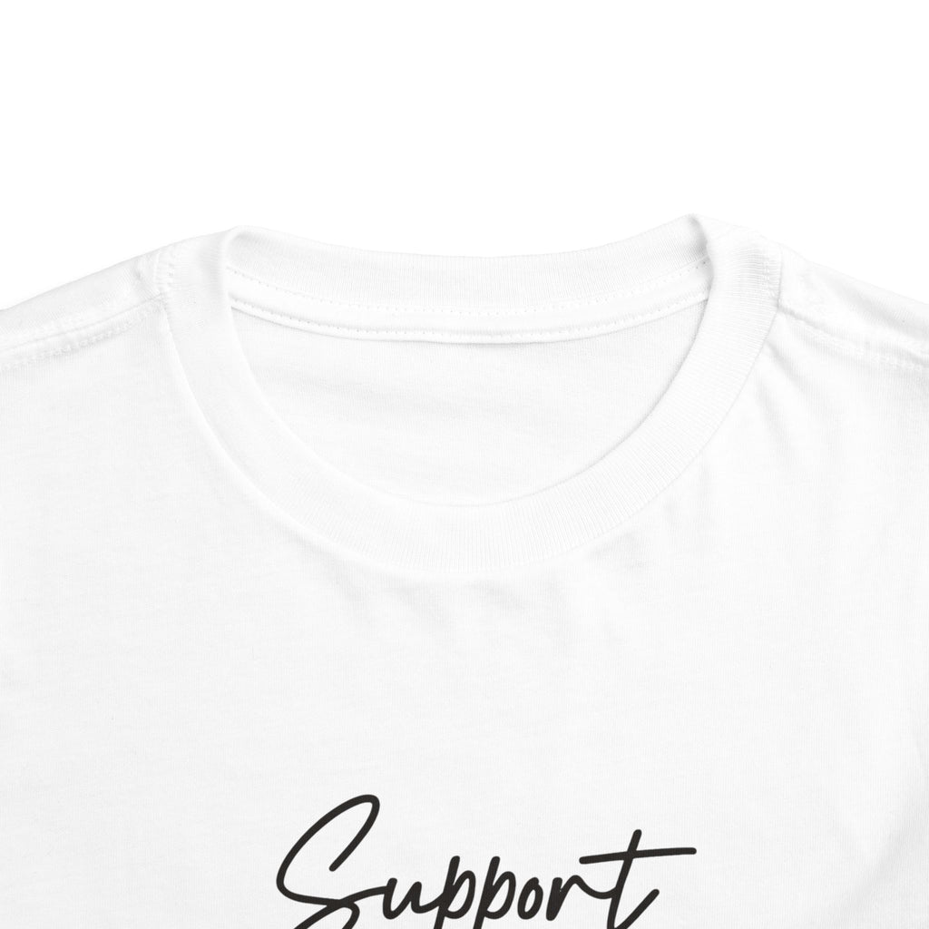 White Ribbon Support Toddler Tee