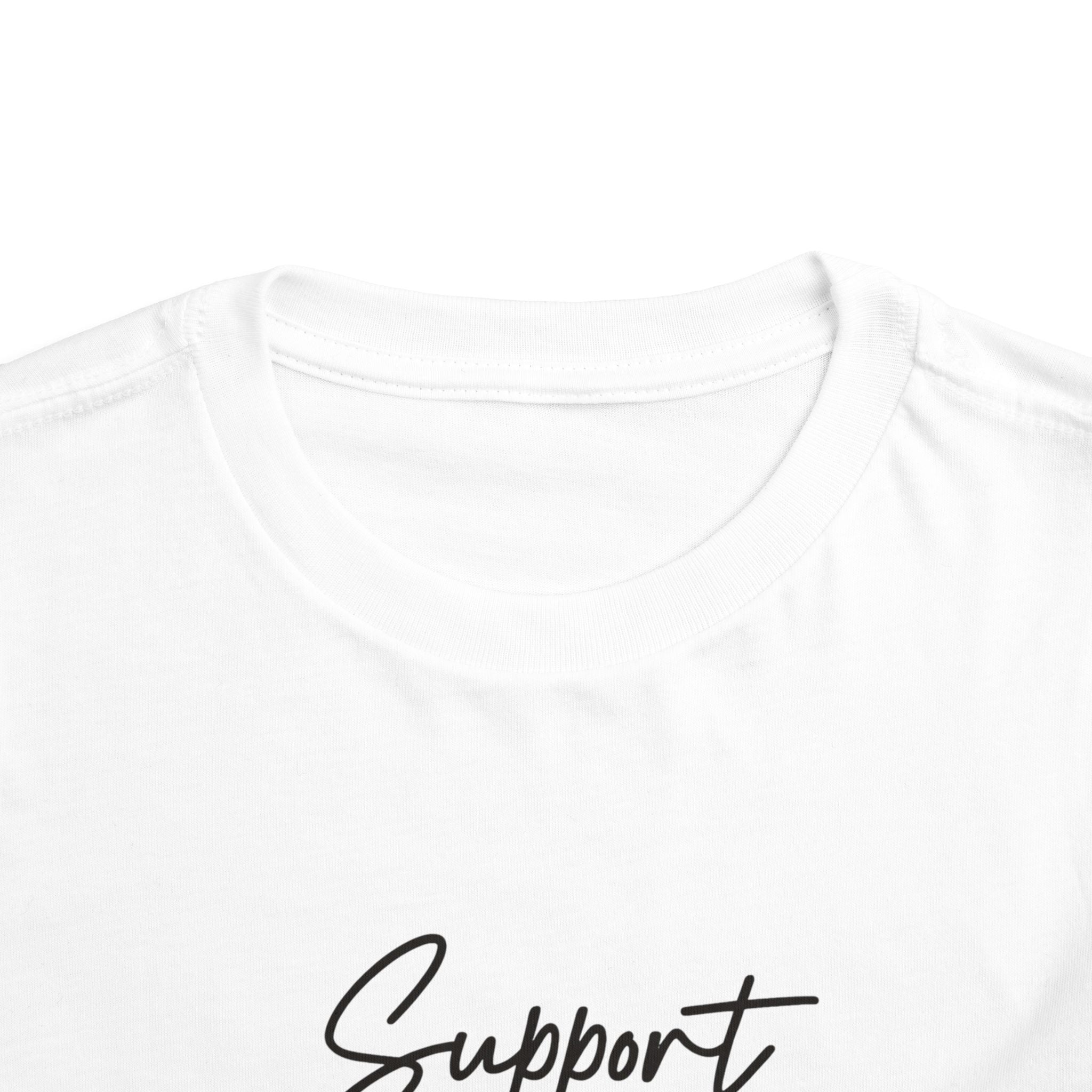 White Ribbon Support Toddler Tee