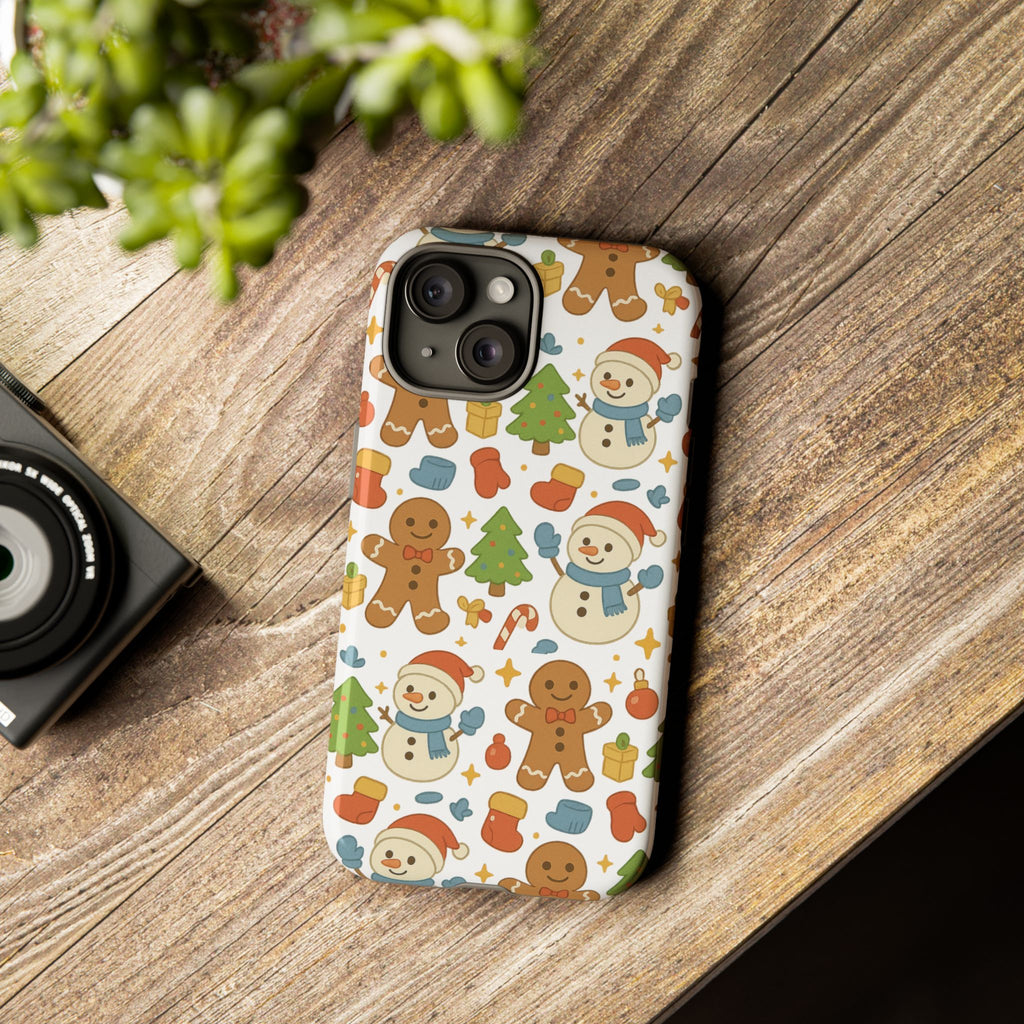 Cute Gingerbread/ Snowmen Christmas Phone Case