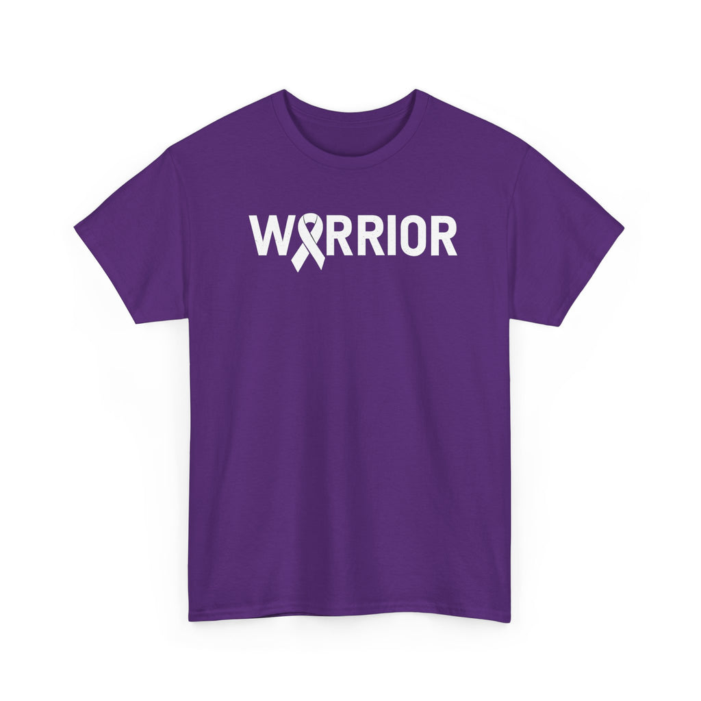 White Ribbon Warrior Unisex Gildan T-Shirt