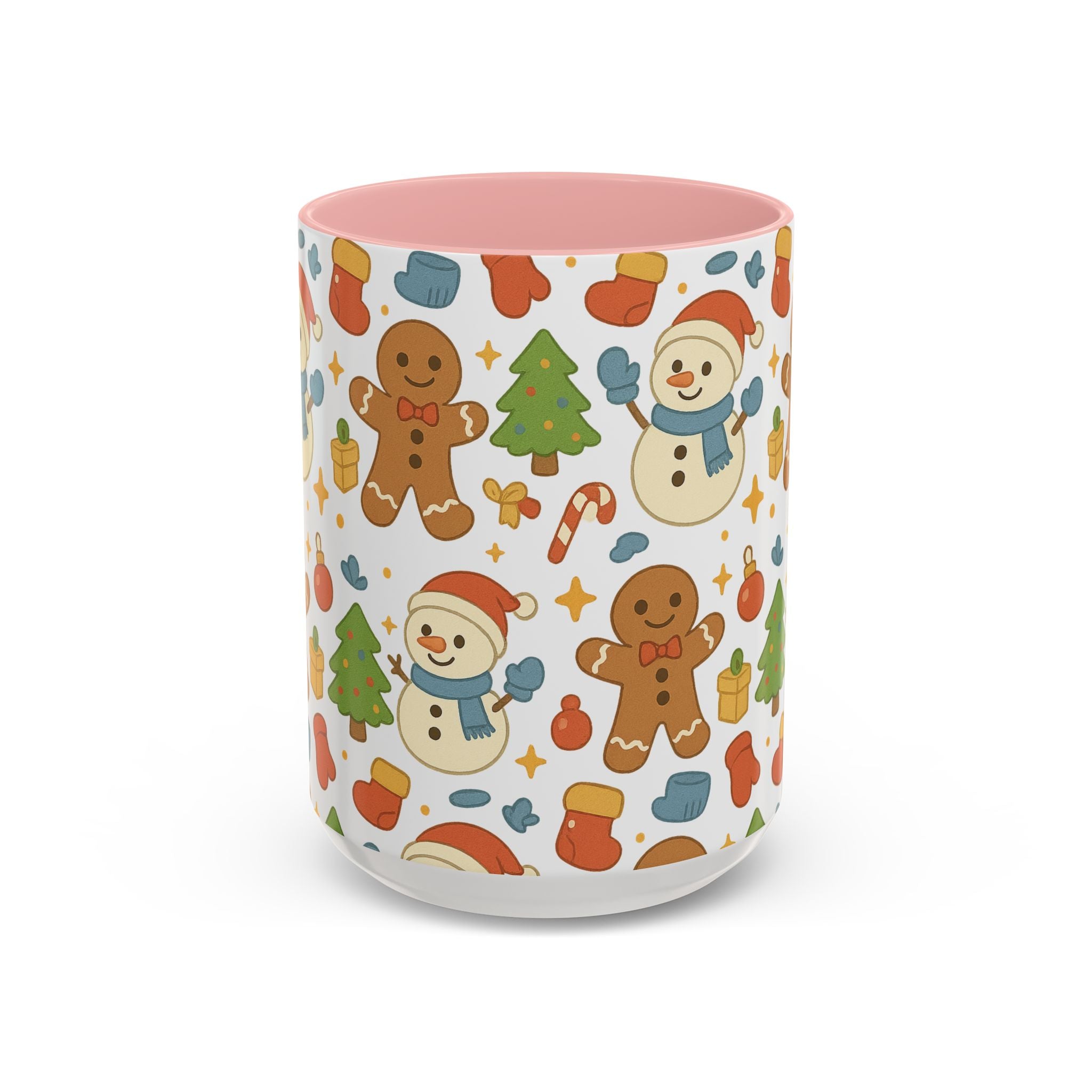 Cute Gingerbread/ Snowmen Christmas Mug