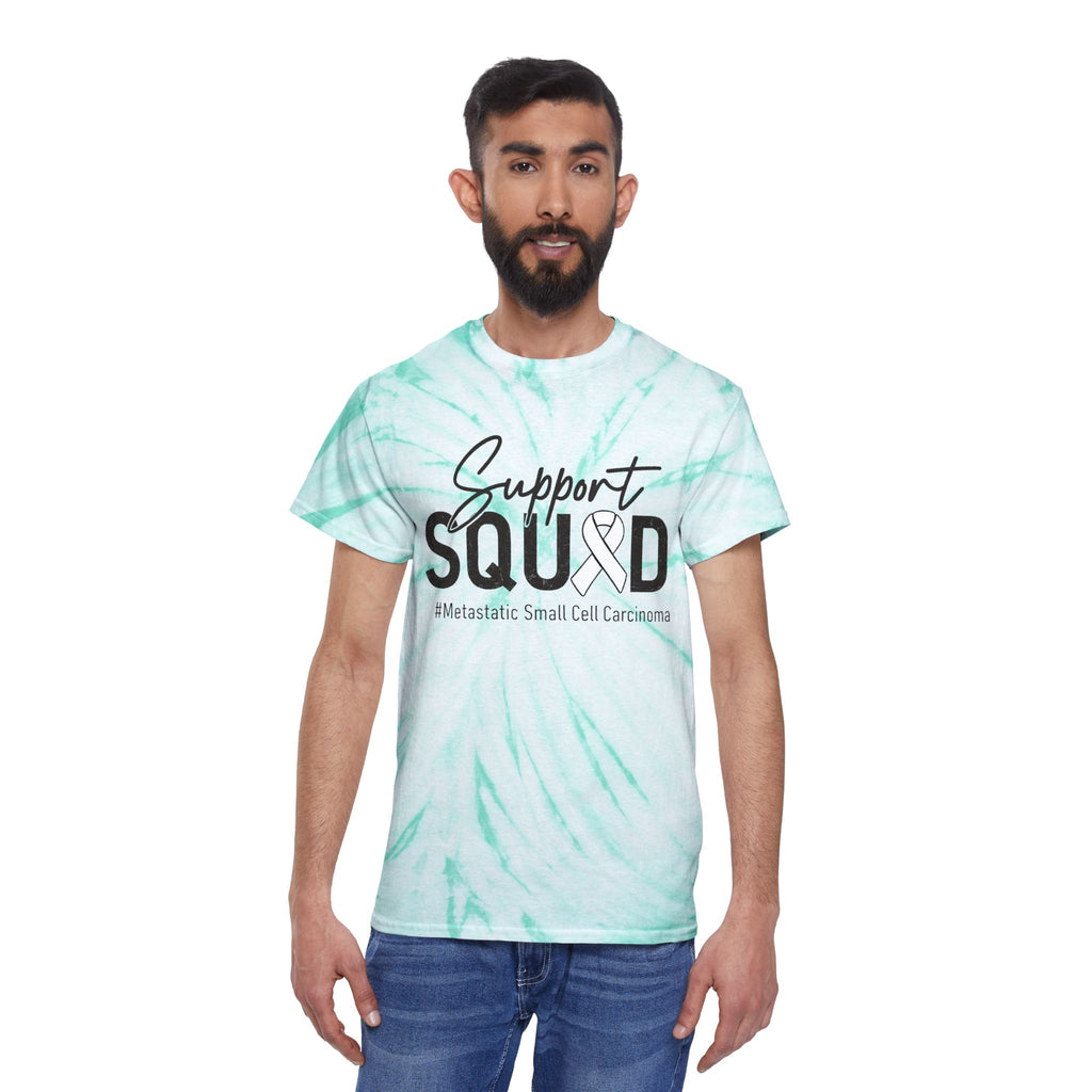 White Ribbon Support Tie-Dye Cyclone Tee