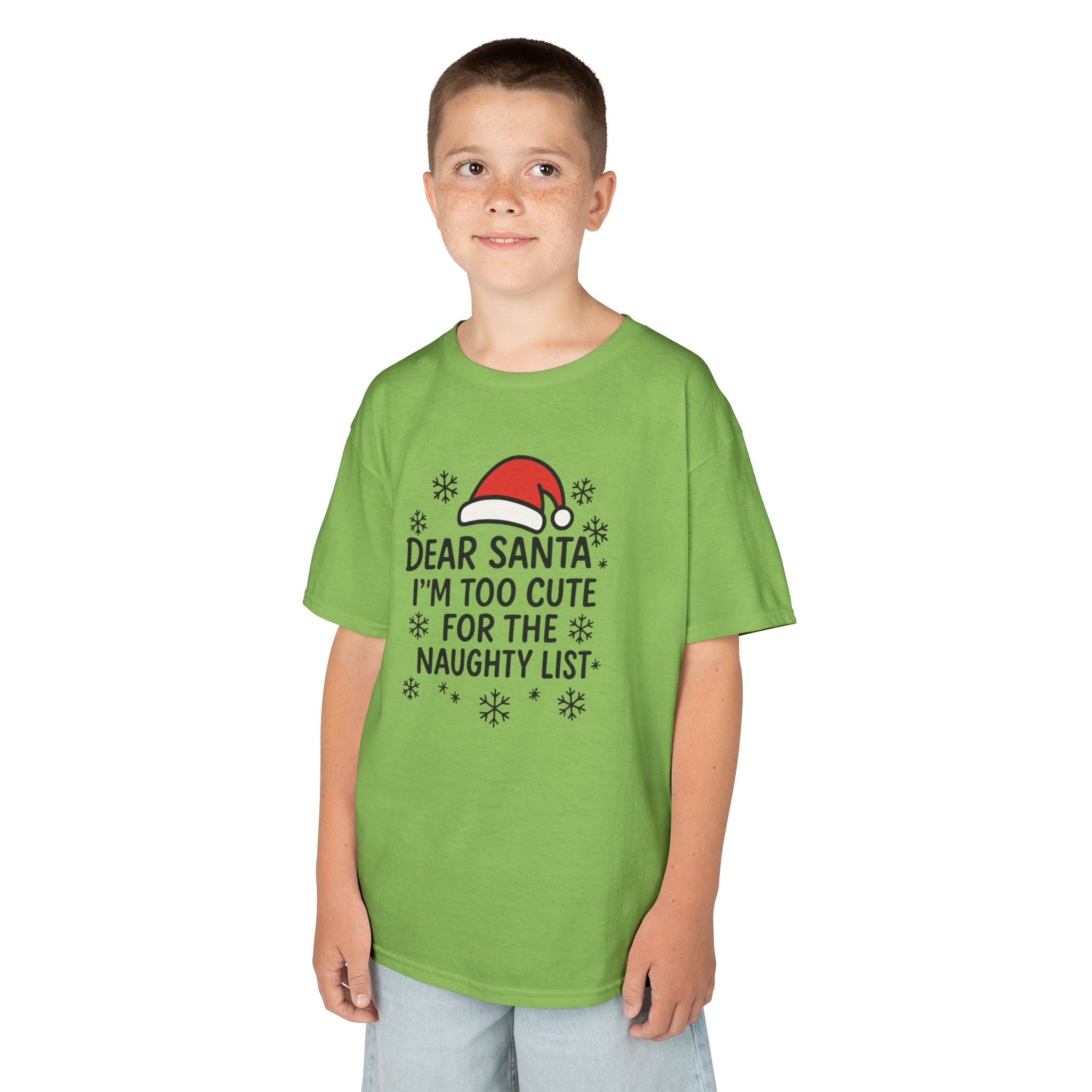I’m too Cute for the Naughty List Kids Tee