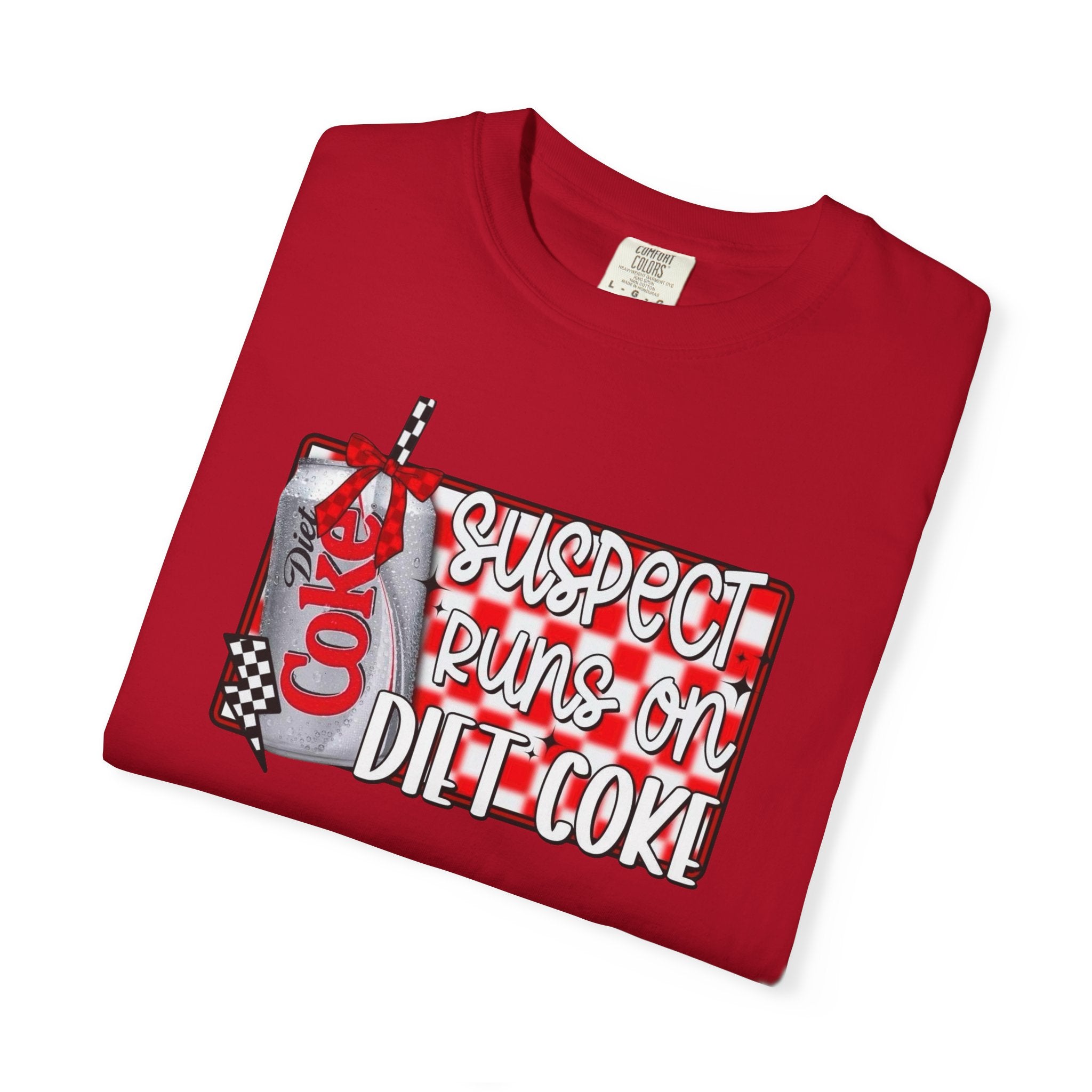 Suspect Runs on Diet Coke Unisex T-Shirt