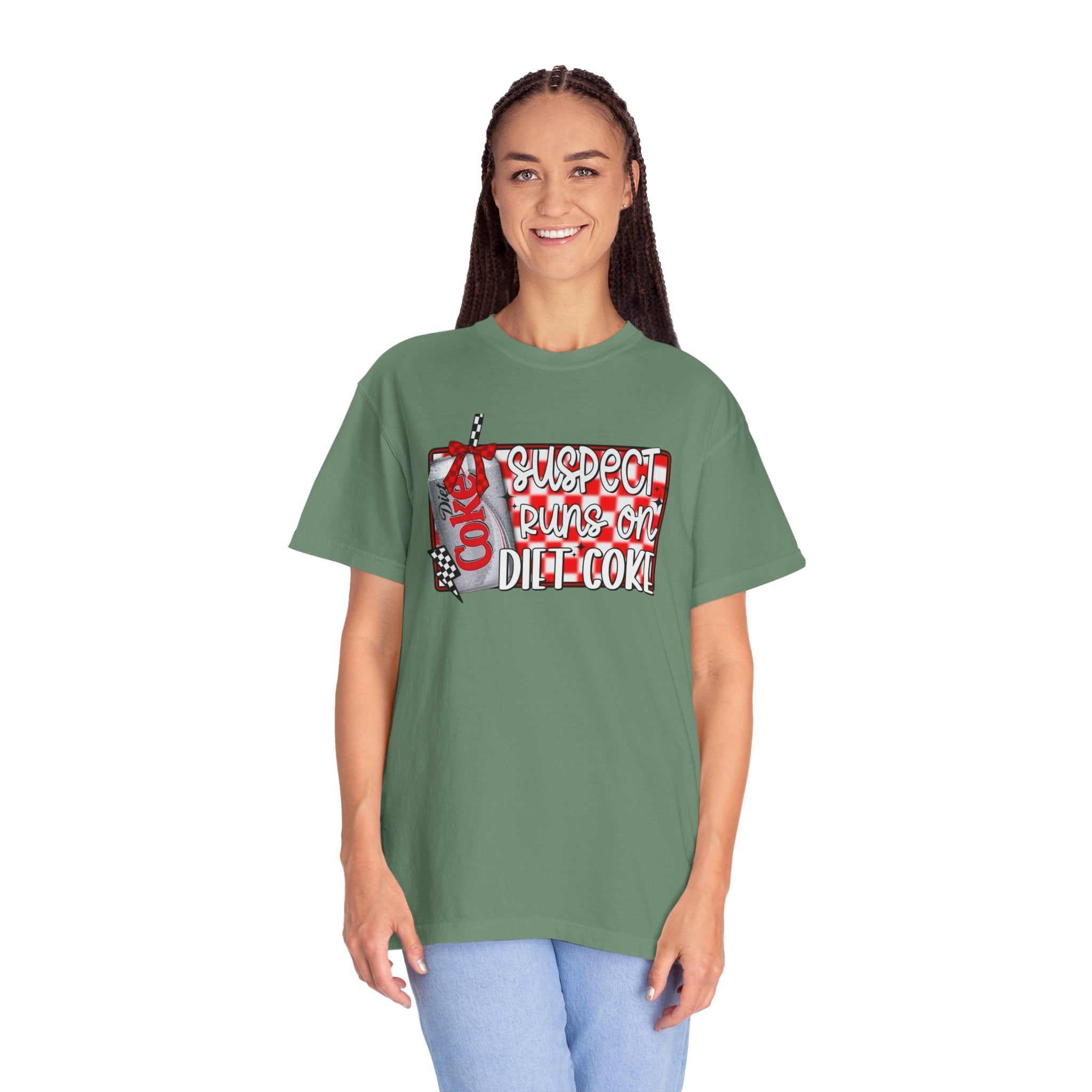 Suspect Runs on Diet Coke Unisex T-Shirt