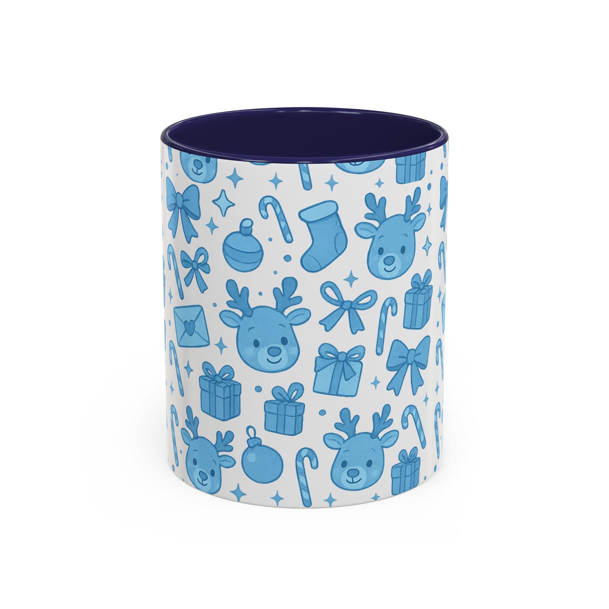 Cute Blue Christmas Mug