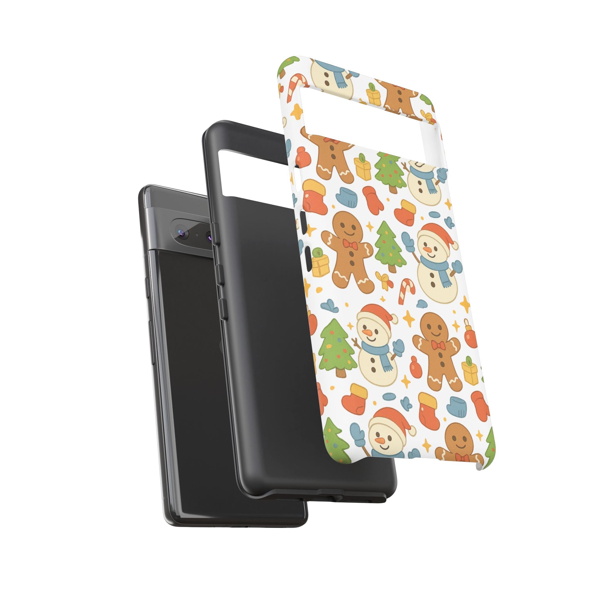 Cute Gingerbread/ Snowmen Christmas Phone Case