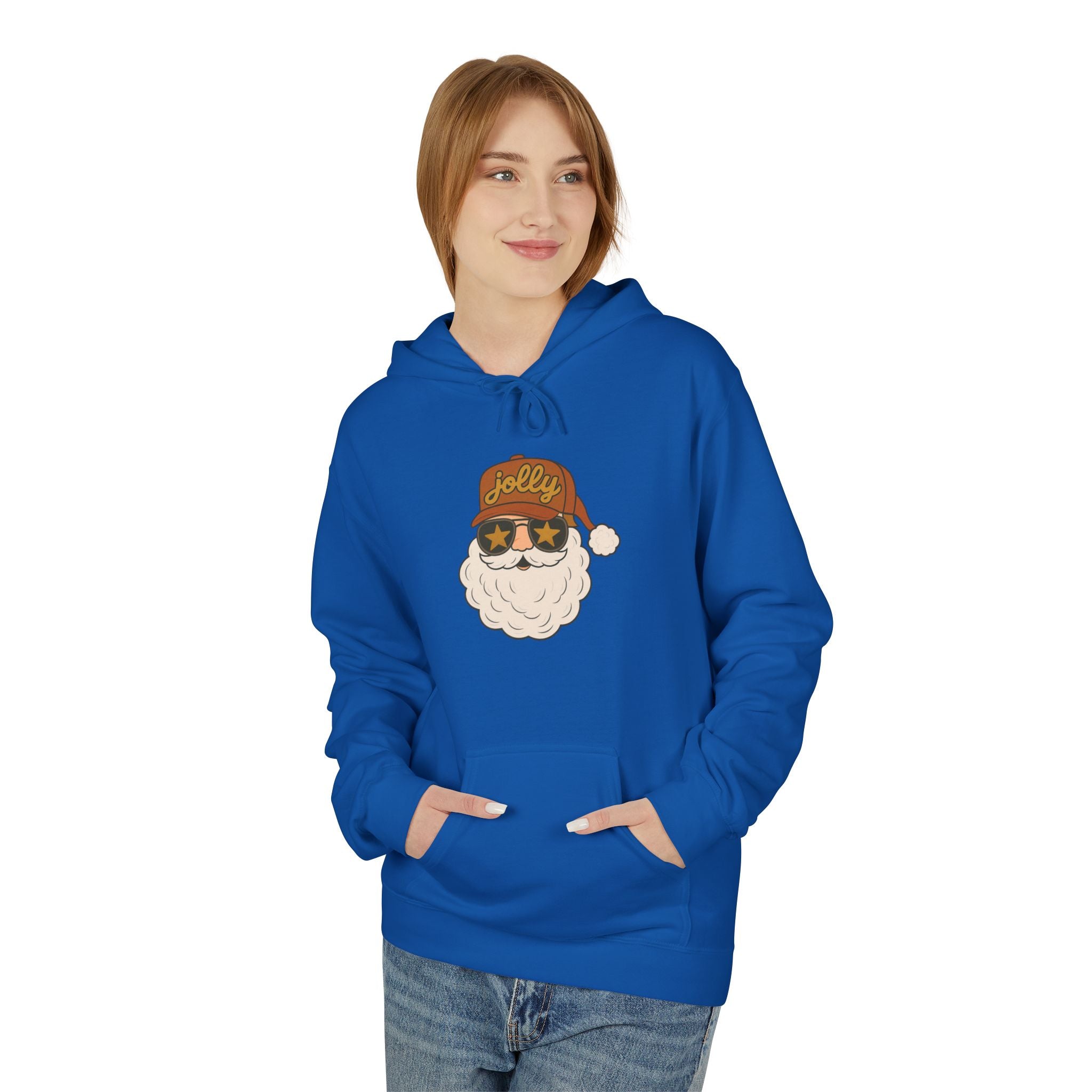 Jolly Santa Fleece Hoodie