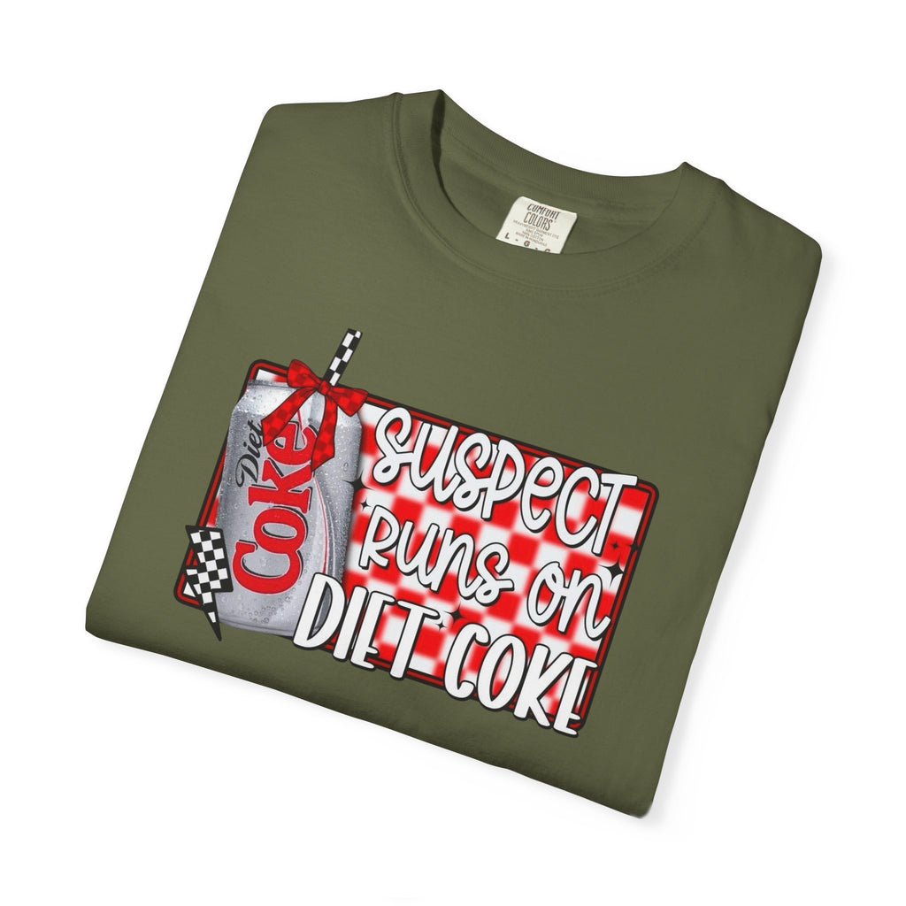 Suspect Runs on Diet Coke Unisex T-Shirt