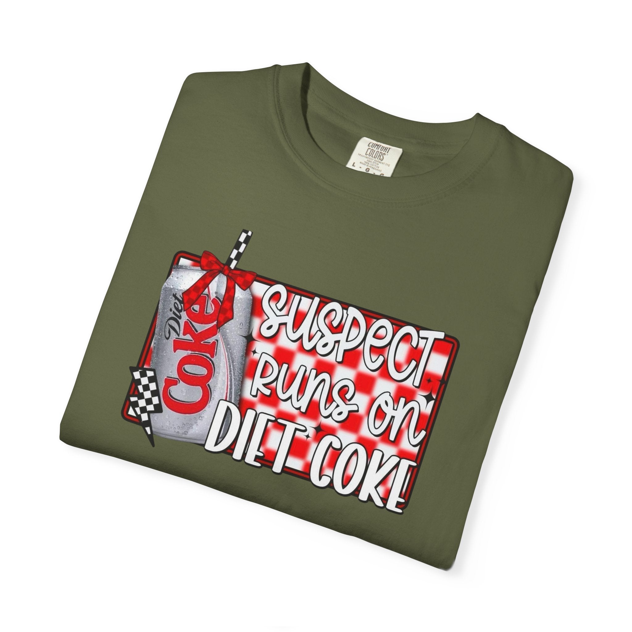 Suspect Runs on Diet Coke Unisex T-Shirt