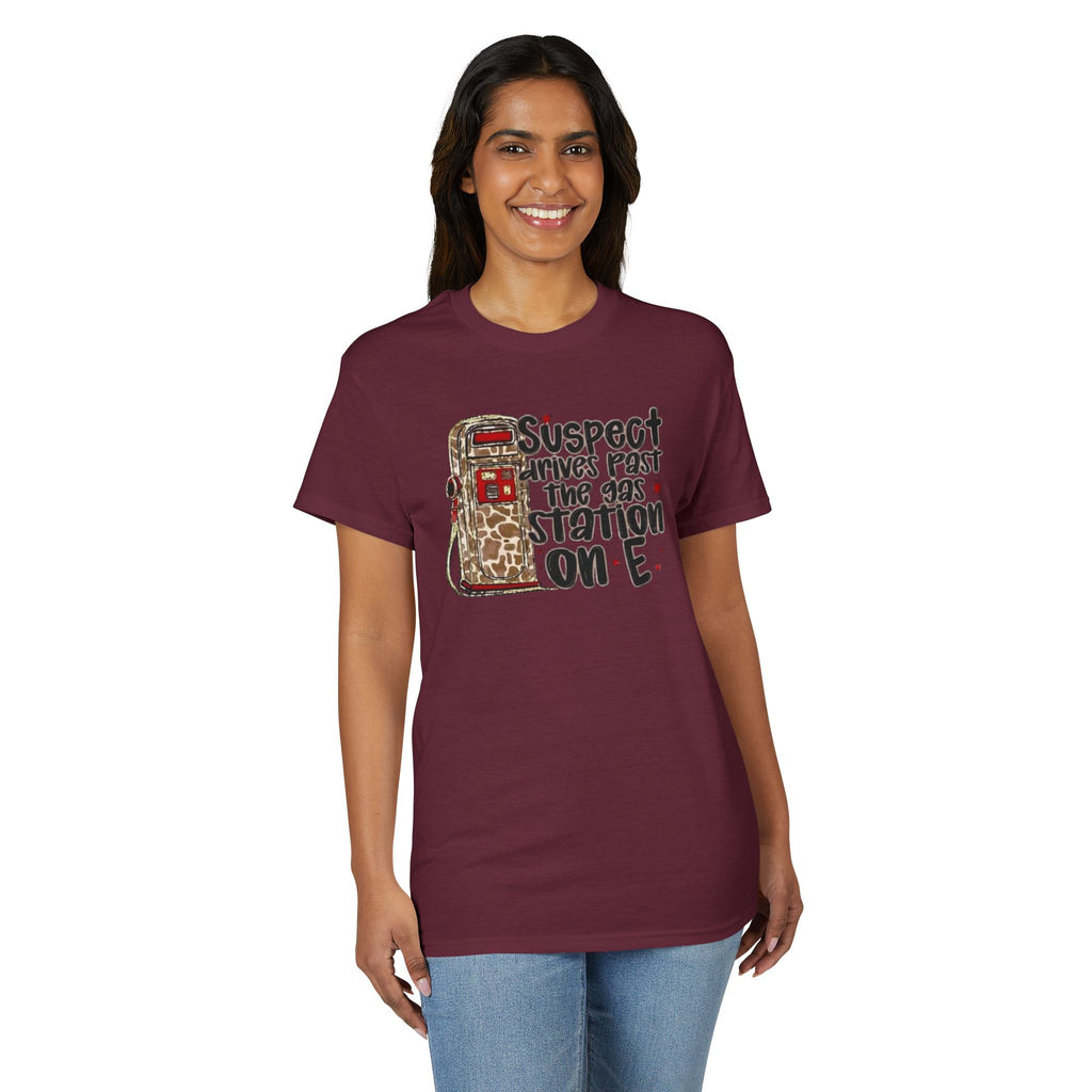Suspect Drives on E unisex T-Shirt