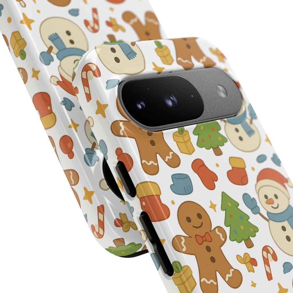Cute Gingerbread/ Snowmen Christmas Phone Case