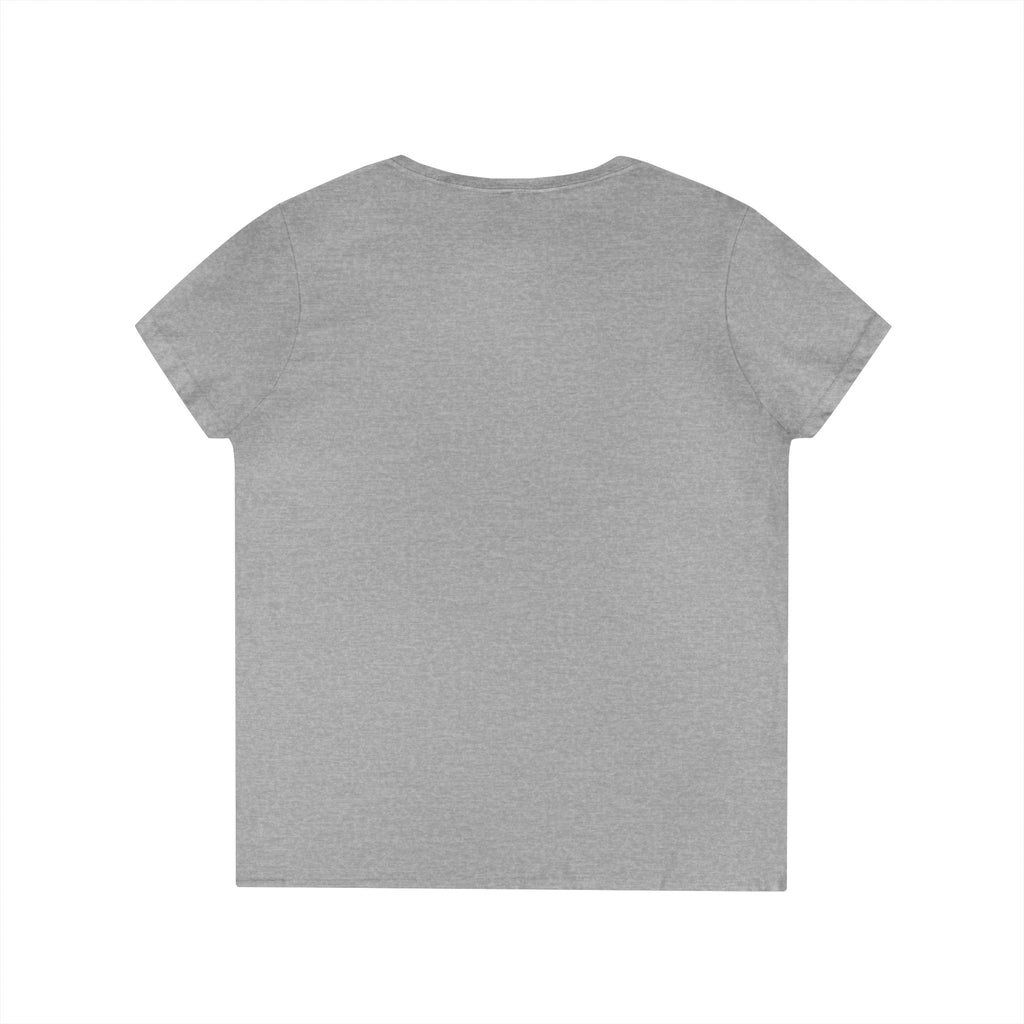 White Ribbon Warrior Gildan V-Neck Tee
