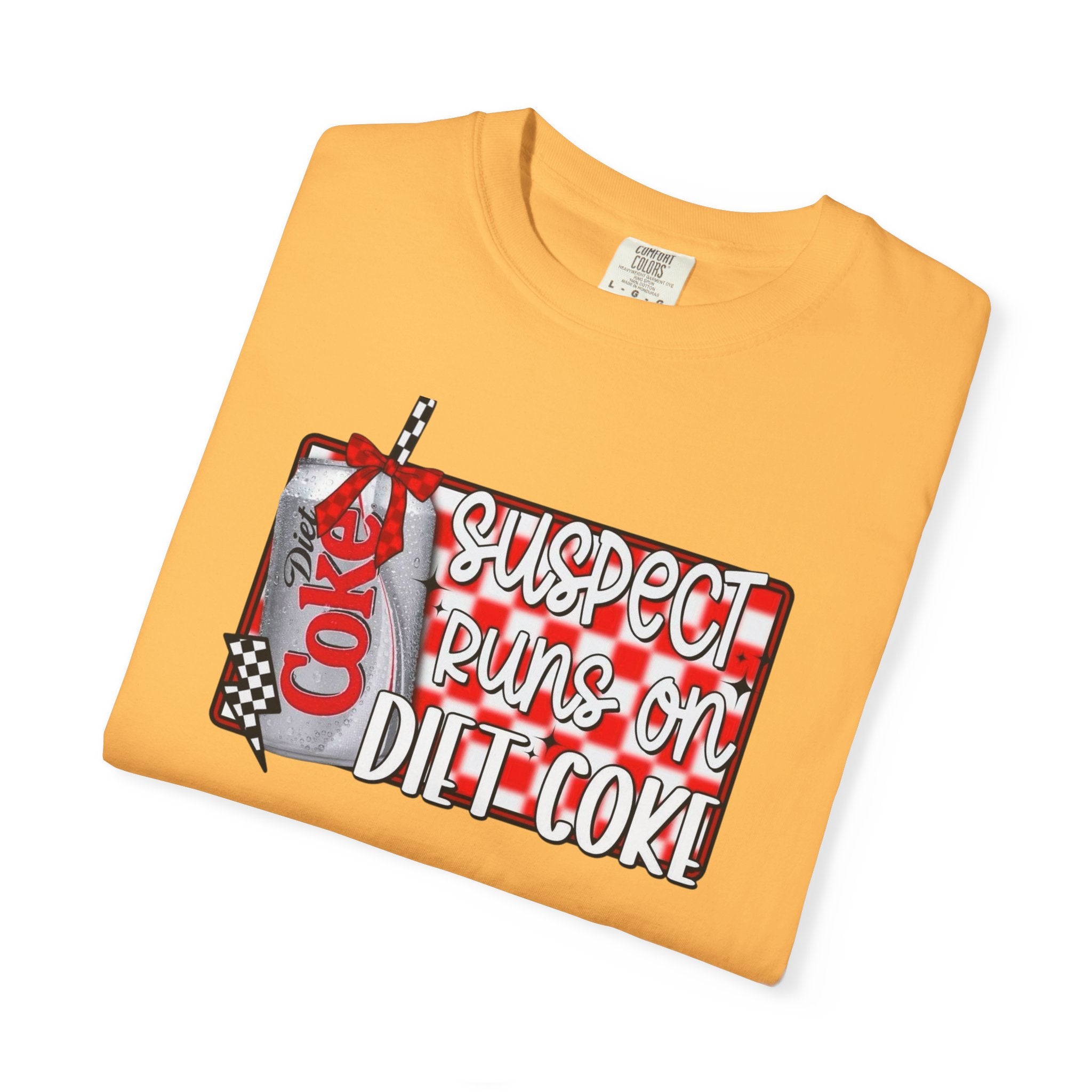 Suspect Runs on Diet Coke Unisex T-Shirt