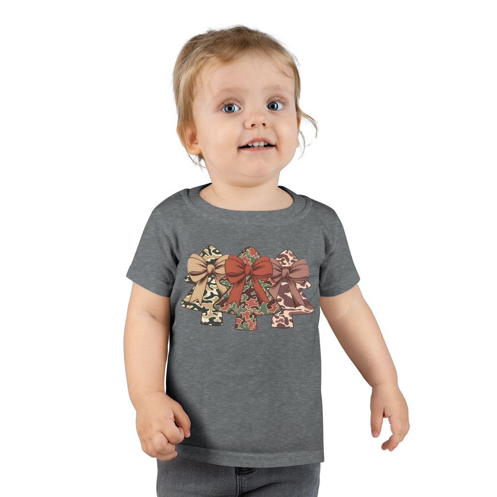Camo Bow Trees Toddler T-Shirt
