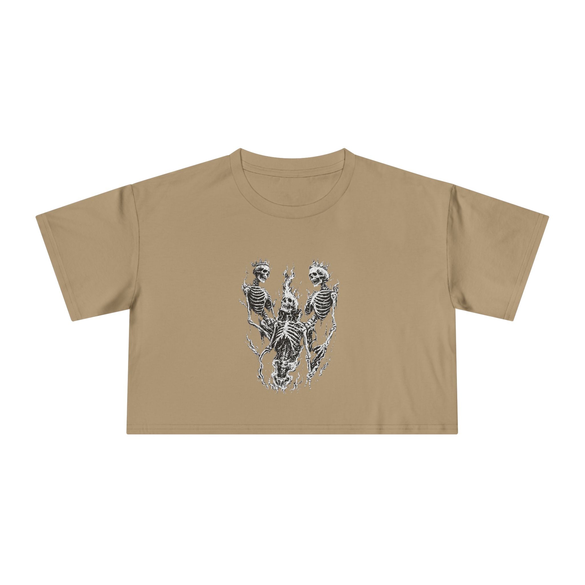 Crop Tee – Skeletons