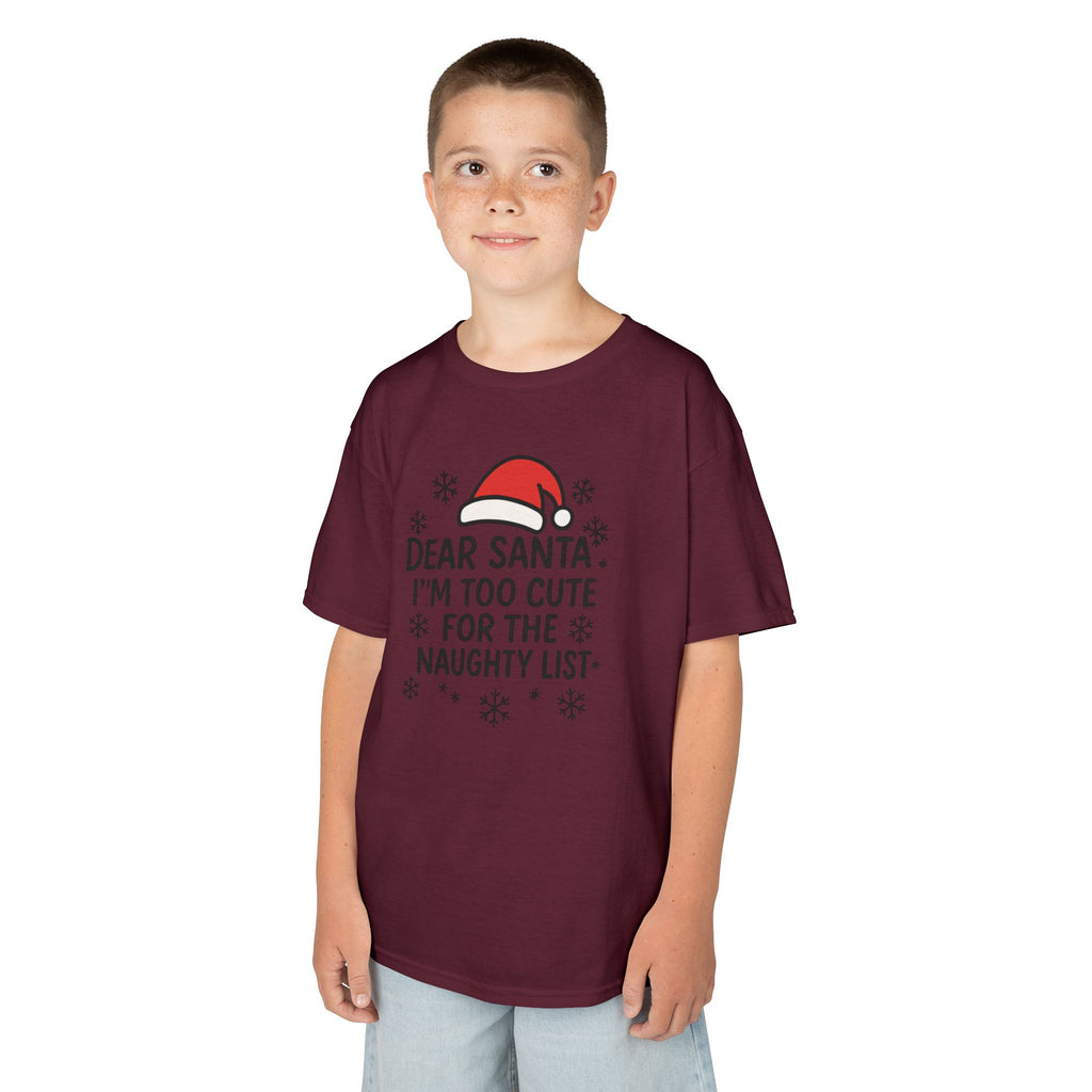 I’m too Cute for the Naughty List Kids Tee