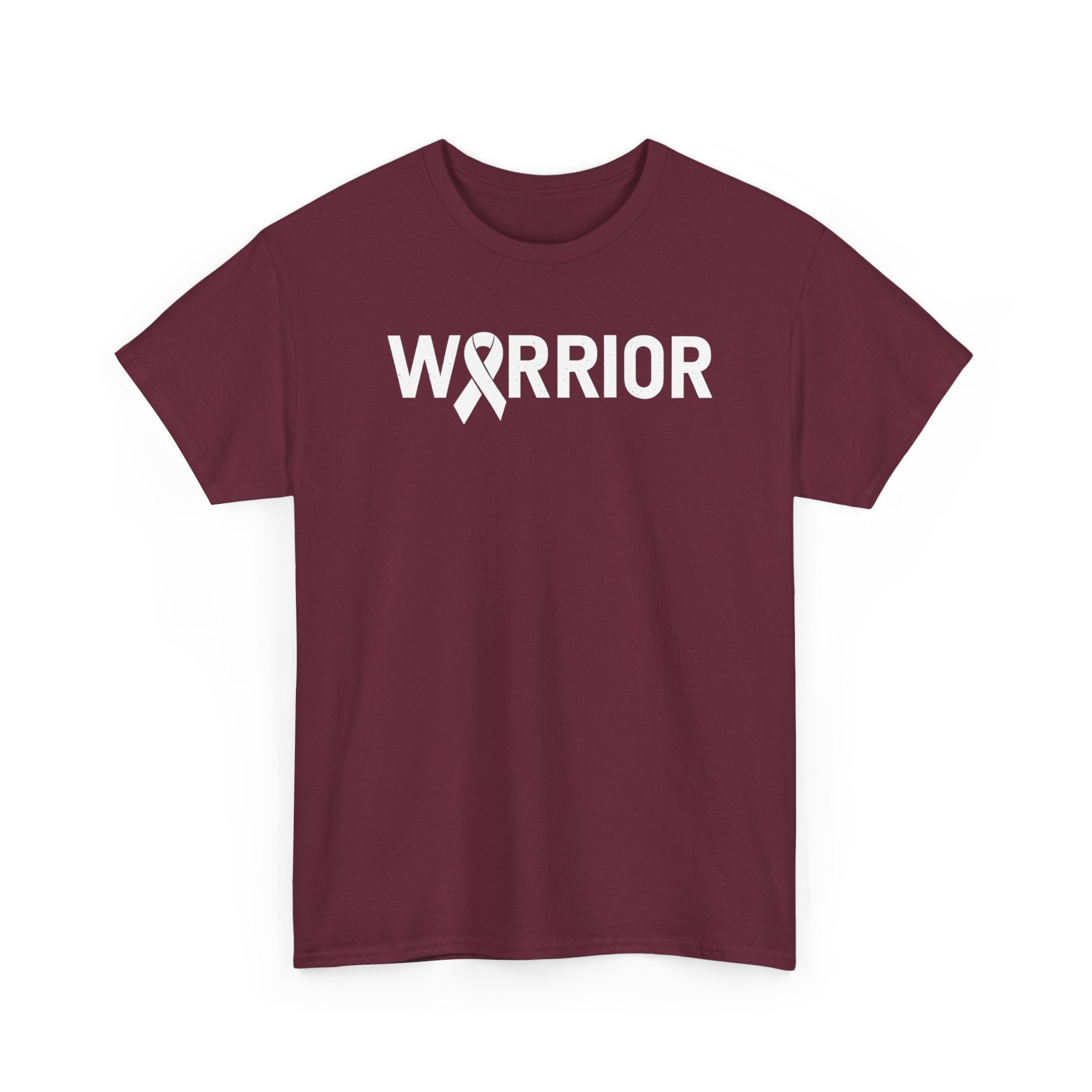 White Ribbon Warrior Unisex Gildan T-Shirt