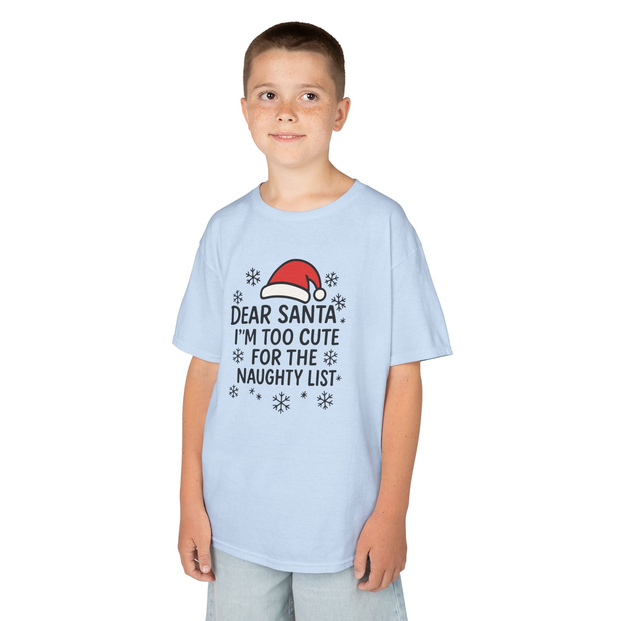 I’m too Cute for the Naughty List Kids Tee