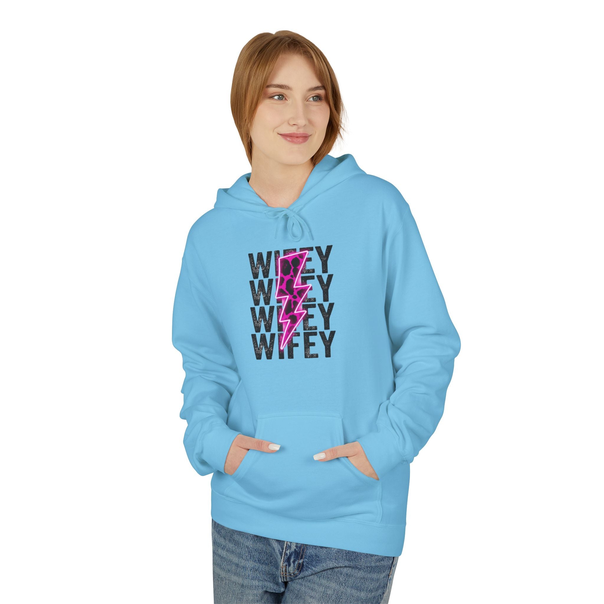 Pink Wifey Fleece Hoodie