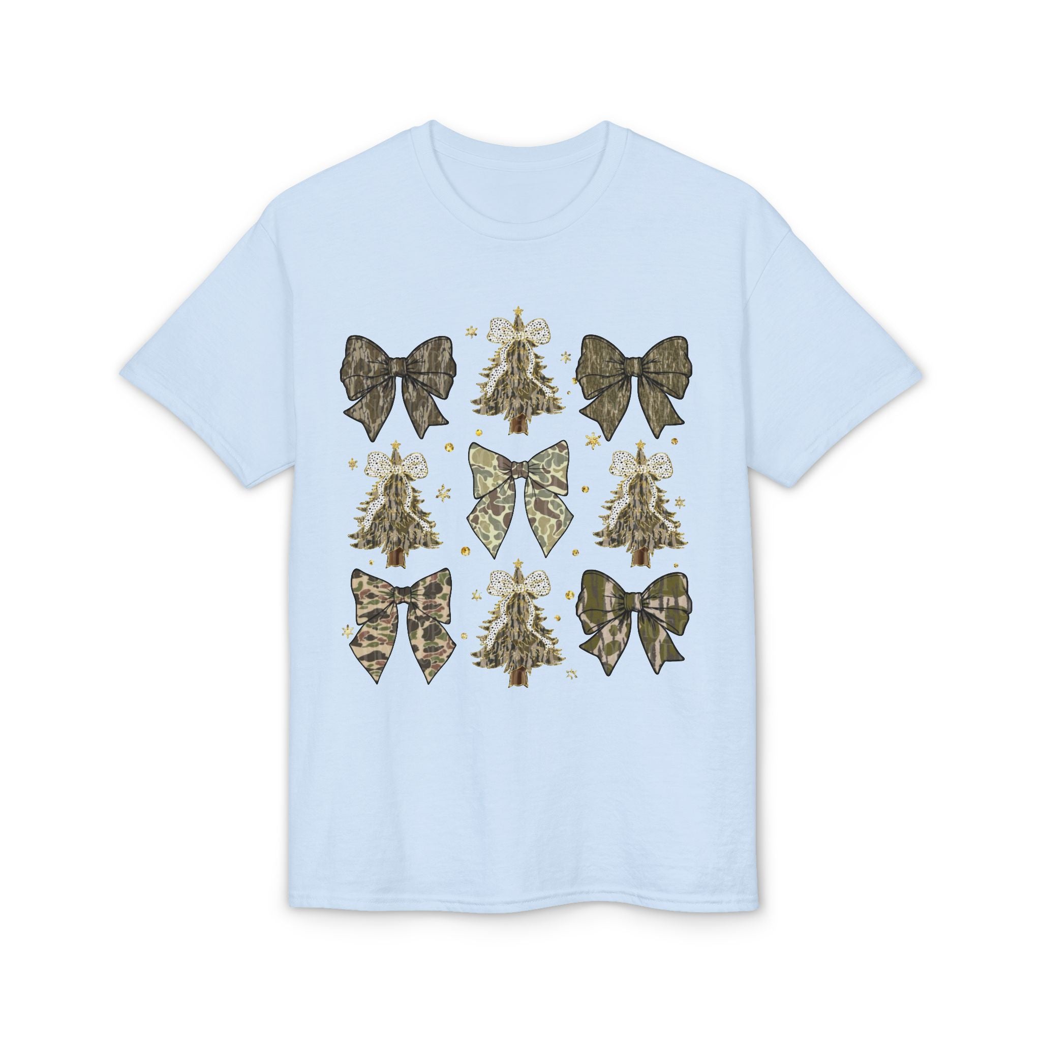 Camo Bows & Trees Gildan unisex T-Shirt