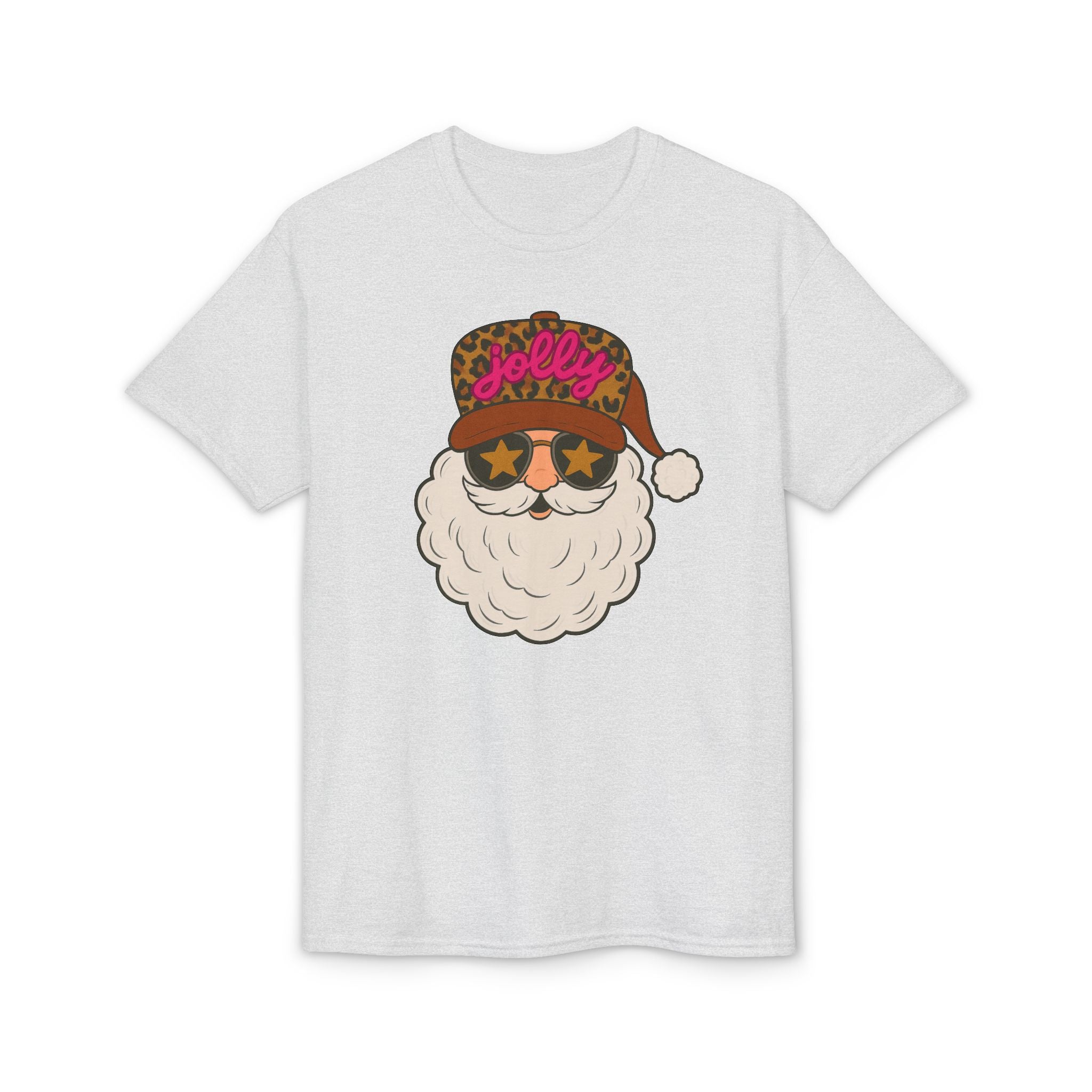 Leopard Jolly Santa Gildan unisex T-Shirt