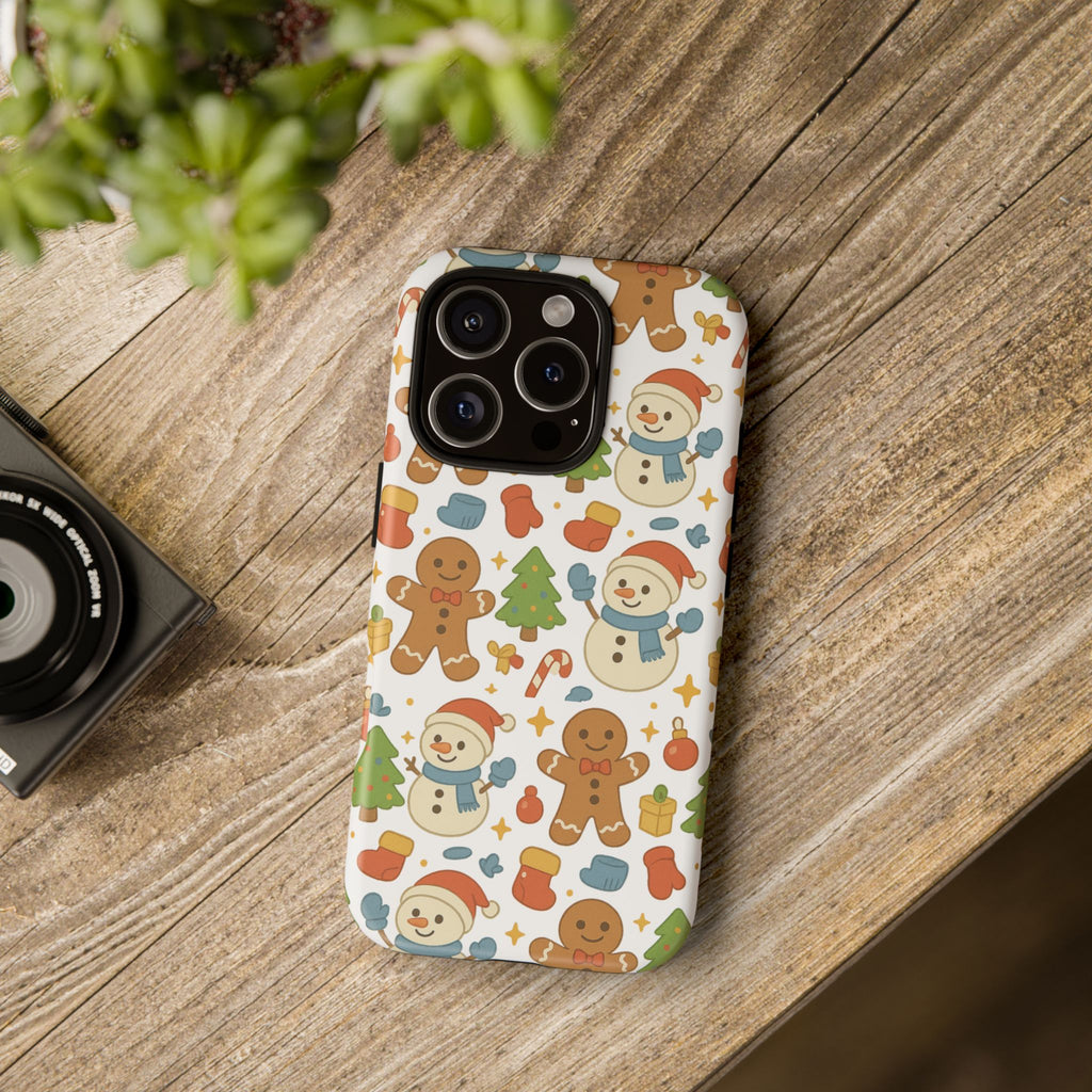 Cute Gingerbread/ Snowmen Christmas Phone Case