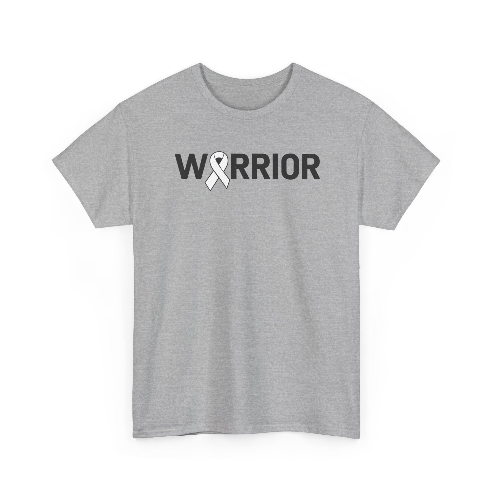 White Ribbon Warrior Unisex Gildan T-Shirt