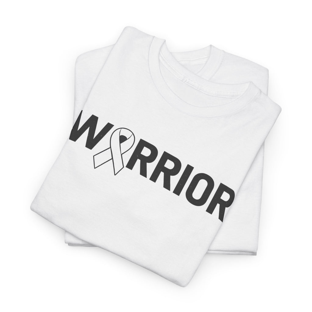 White Ribbon Warrior Unisex Gildan T-Shirt