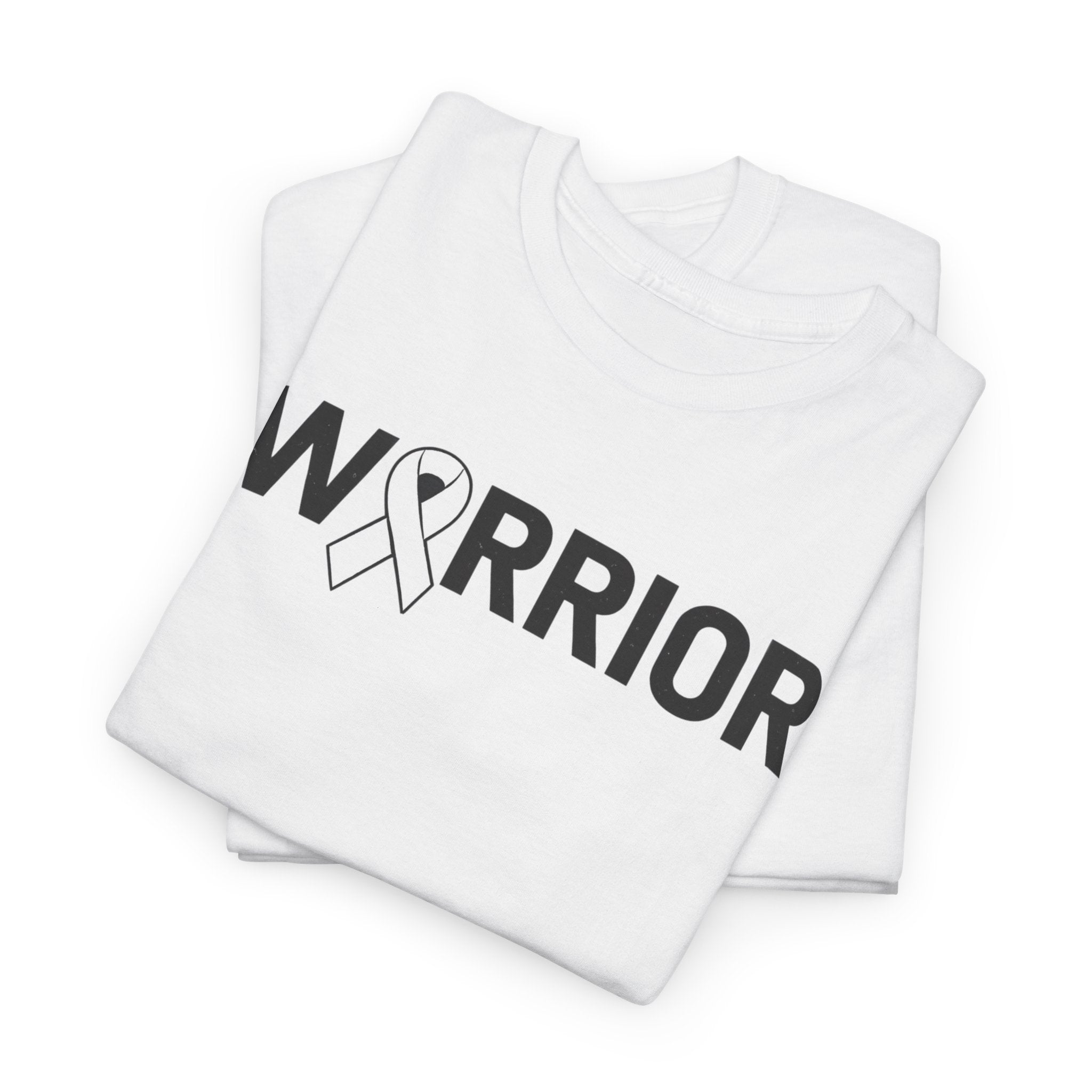 White Ribbon Warrior Unisex Gildan T-Shirt