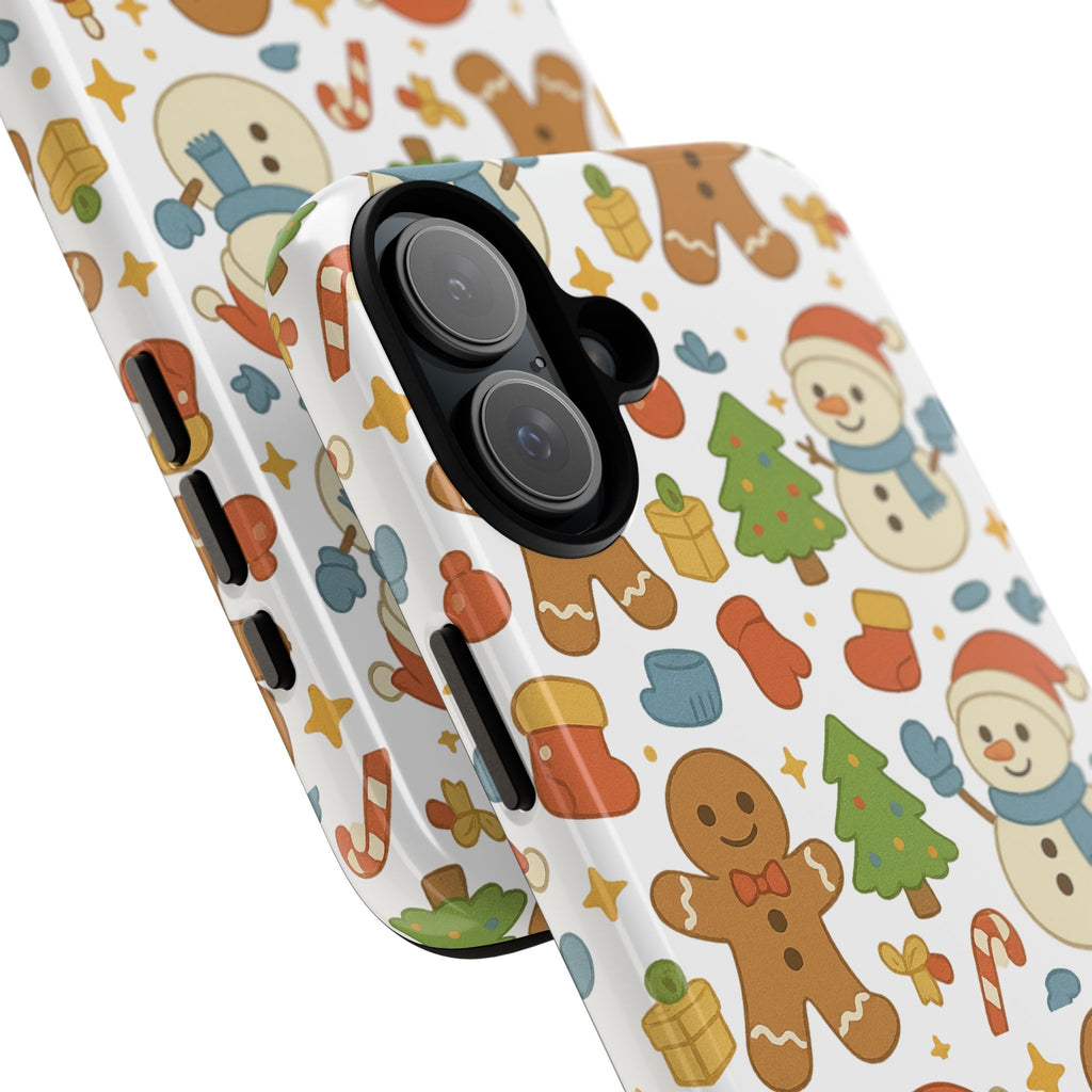 Cute Gingerbread/ Snowmen Christmas Phone Case