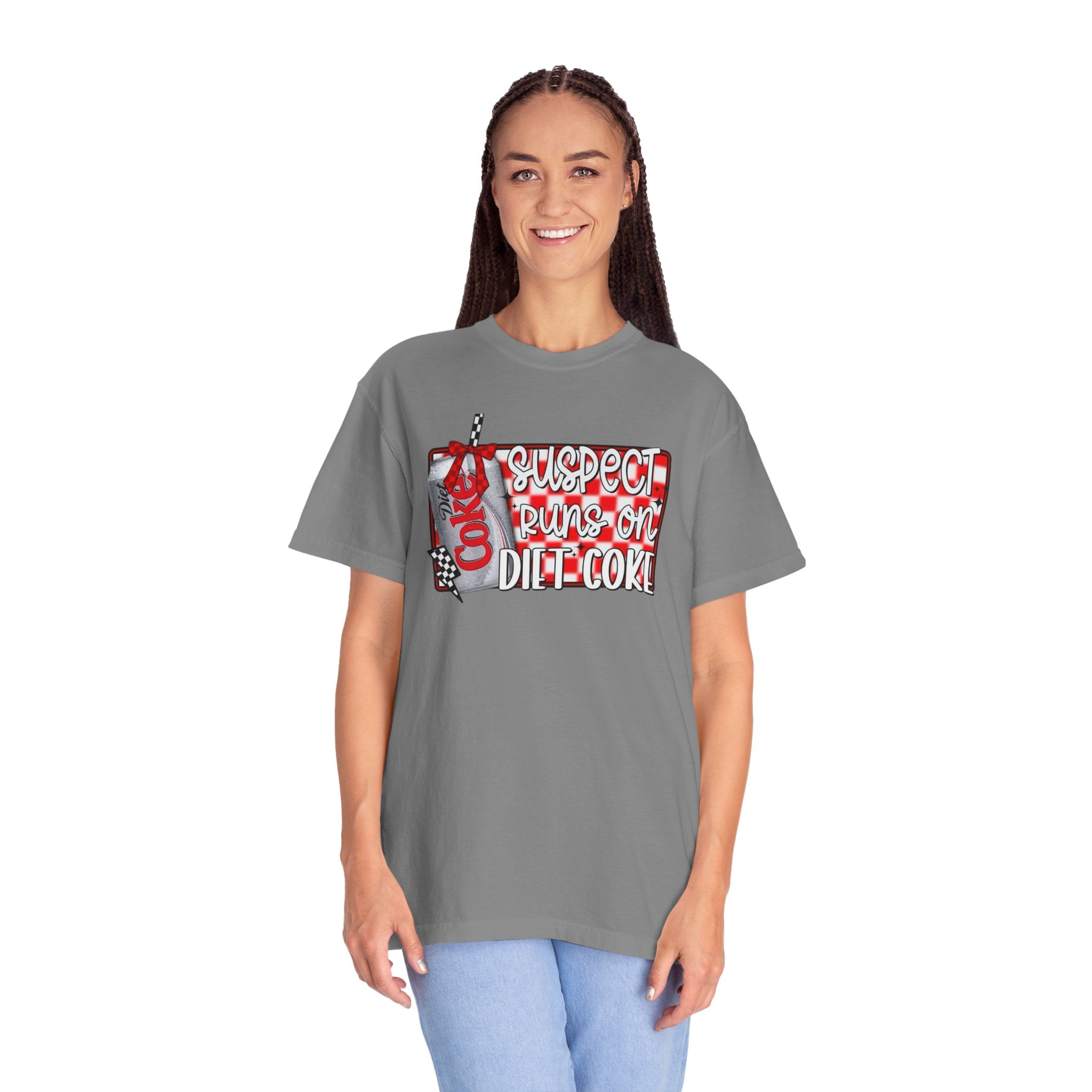 Suspect Runs on Diet Coke Unisex T-Shirt
