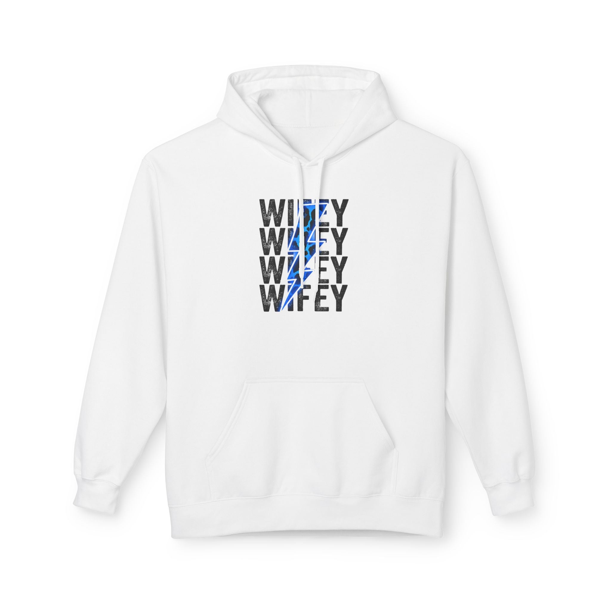 Blue Wifey Fleece Hoodie