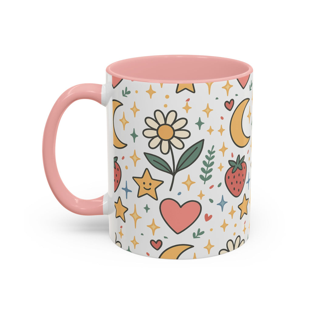 Cute Strawberries/ Flowers Mug