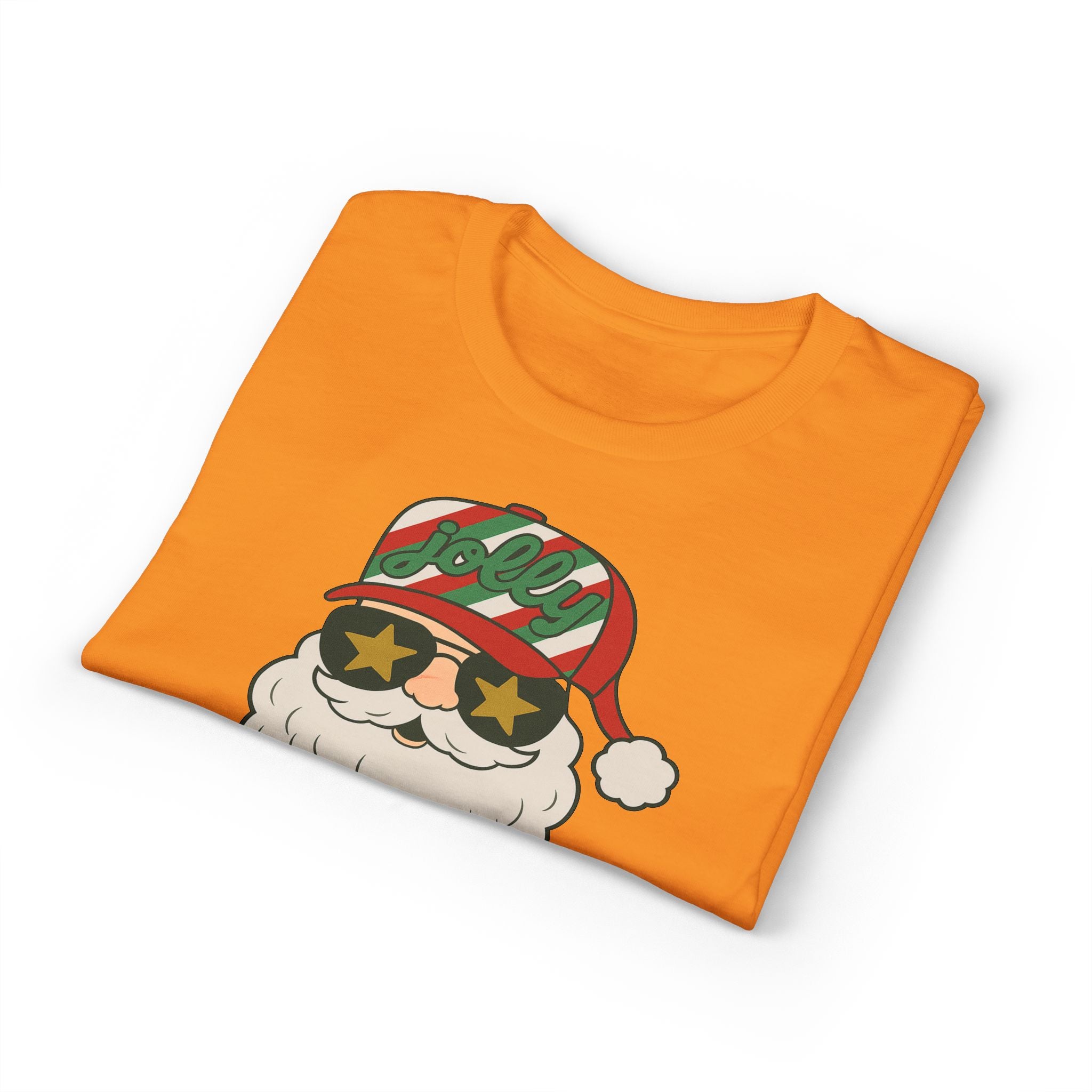 Striped Jolly Santa Gildan unisex T-Shirt