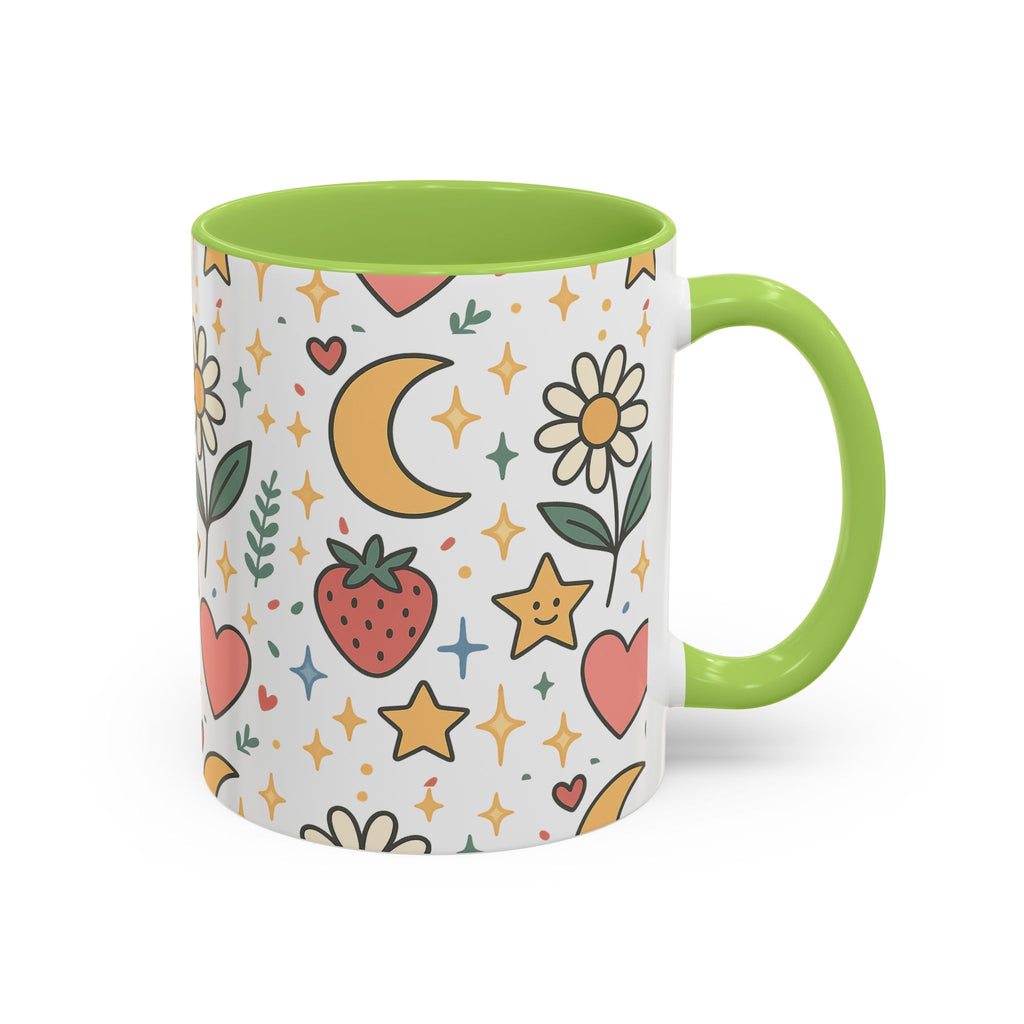 Cute Strawberries/ Flowers Mug