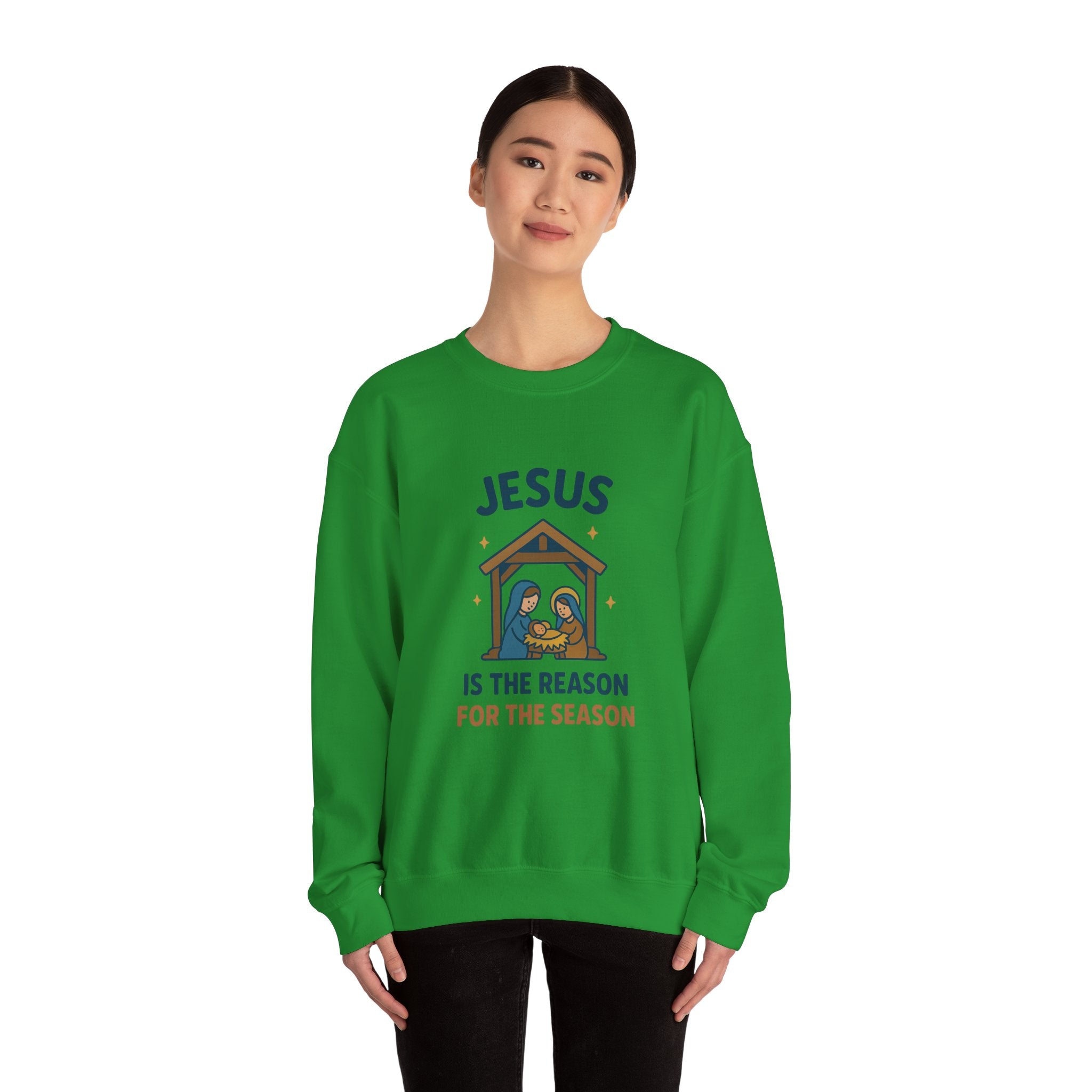 Christmas Sweatshirt - Jesus is the Reason for the Season