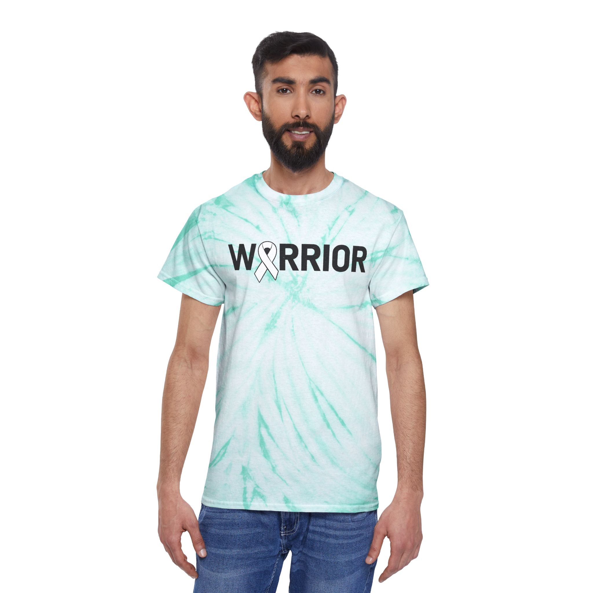 White Ribbon Warrior Tie-Dye Cyclone Tee