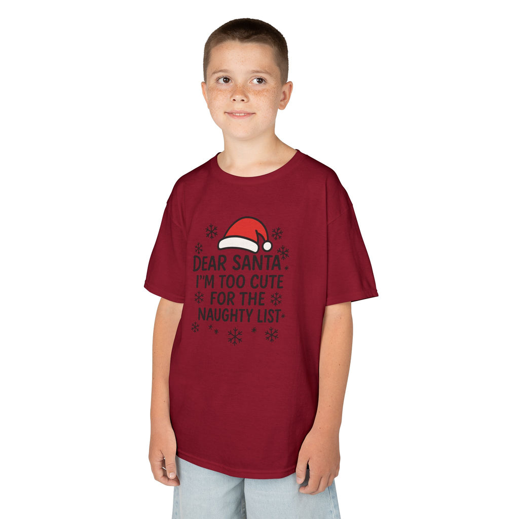 I’m too Cute for the Naughty List Kids Tee