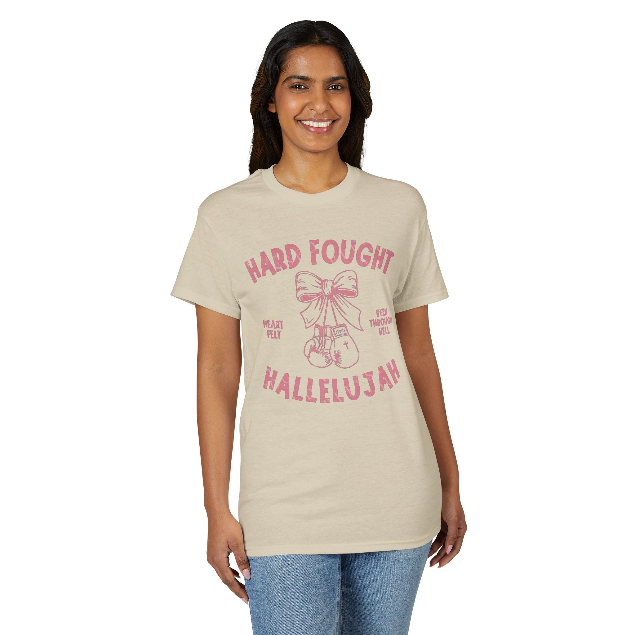 Hard Fought Hallelujah Gildan unisex T-Shirt