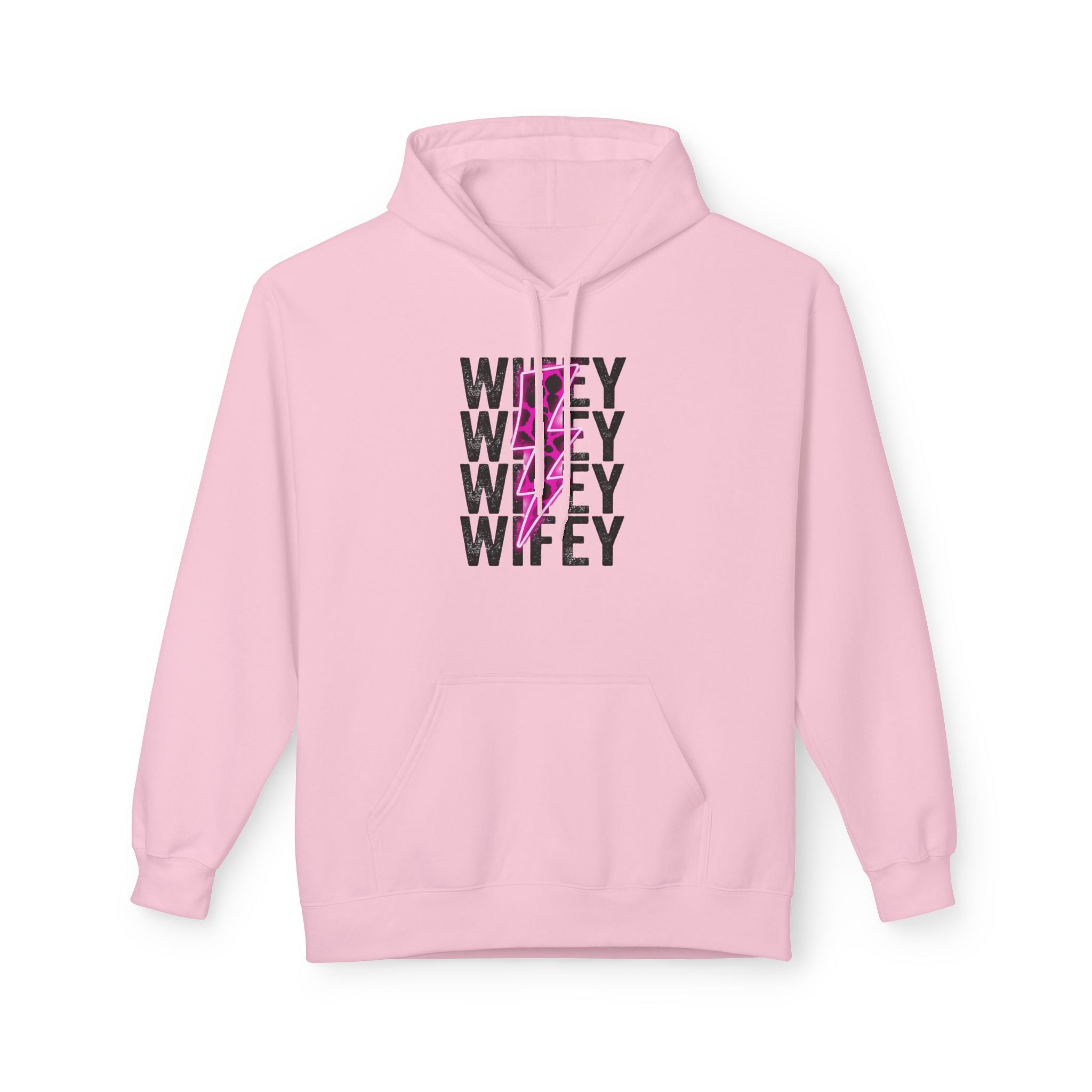 Pink Wifey Fleece Hoodie