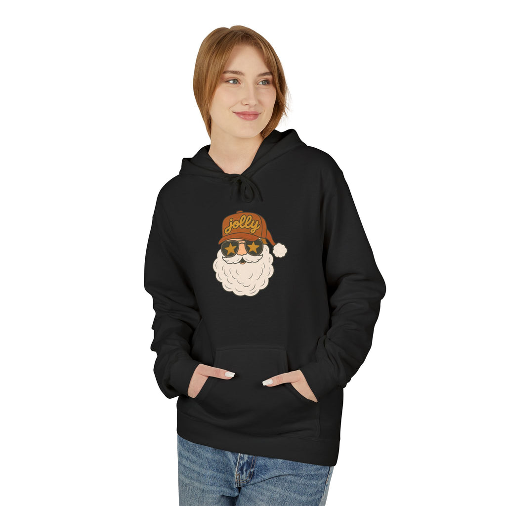 Jolly Santa Fleece Hoodie